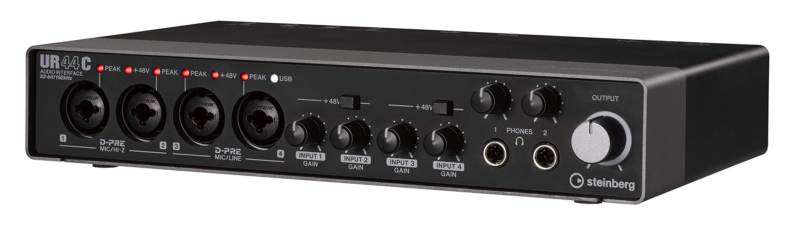Steinberg UR44C 6x4 USB 3.0 Audio Interface with Cubase AI & Cubasis LE - Professional Studio Recording, Podcasting & Music Production for Home & Mobile Use