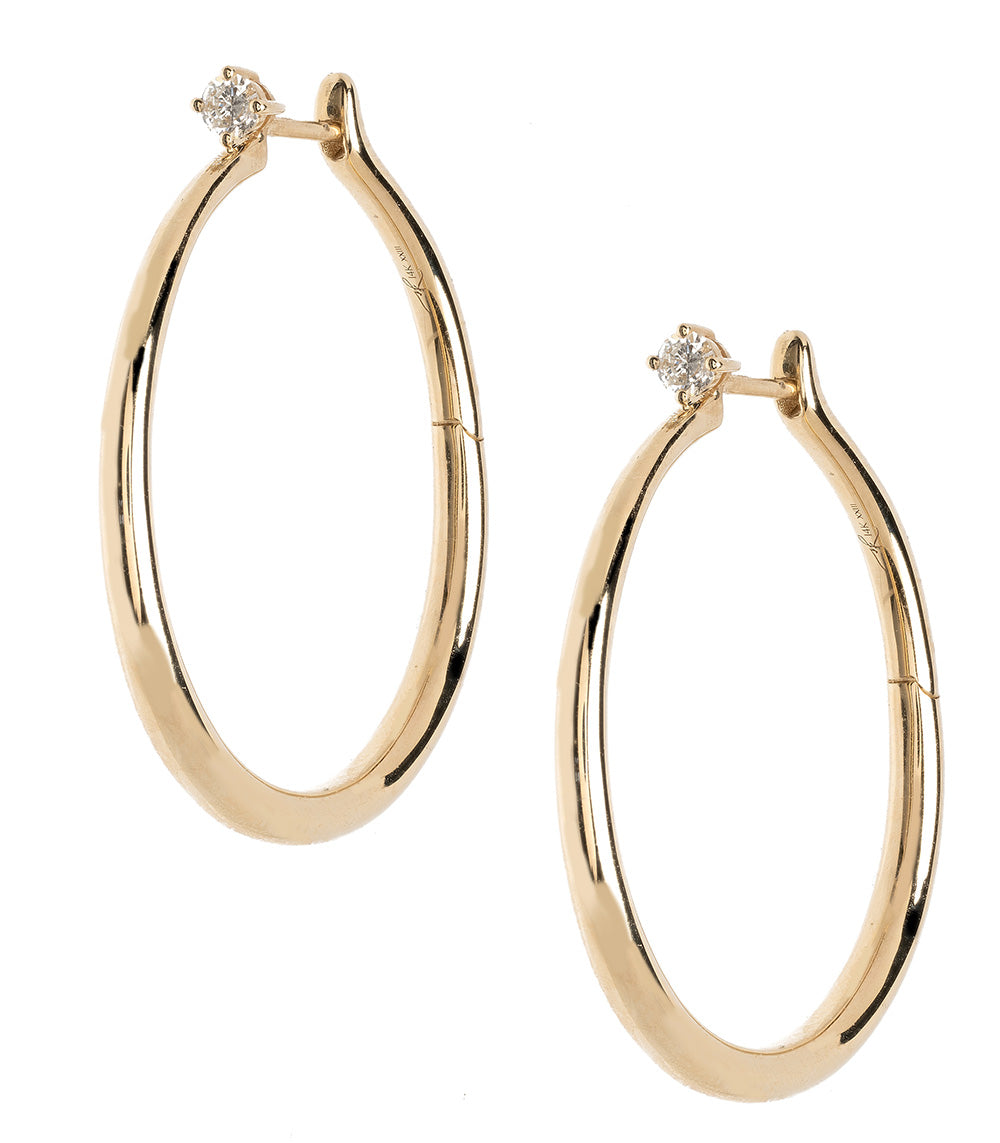 Large Estée Hoops - Stylish Gold-Plated Hoop Earrings for Women | Perfect for Everyday Wear, Parties & Special Occasions