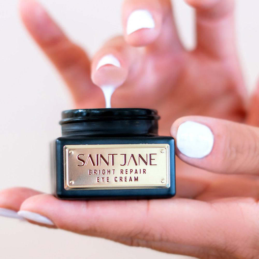 Saint Jane Bright Repair Eye Cream - Dark Circle & Puffiness Reduction, Hydrating & Anti-Aging Eye Treatment for Women & Men - Perfect for Night Routine & Travel Skincare
