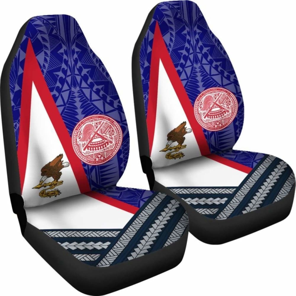 American Samoa Polynesian Car Seat Cover with Flag & Seal Design - Durable & Stylish for Trucks, SUVs, and Cars | Perfect for Travel, Outdoor Adventures, and Cultural Pride