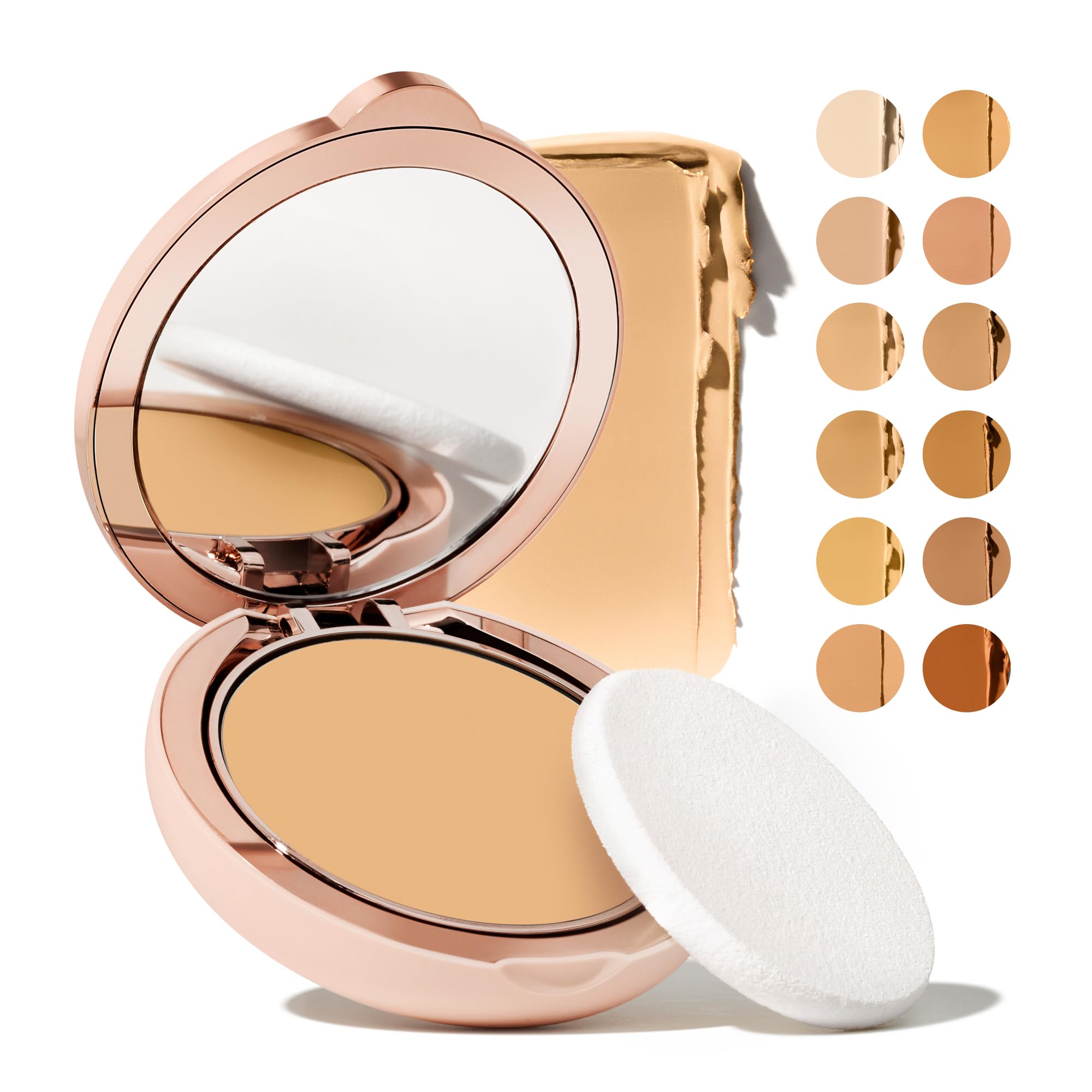 **Ilumina CC Cream SPF 50 + Vegan Leather Rosita Makeup Bag + Angled Foundation Brush 2N – Perfect for Travel & Everyday Glow**    (Note: 