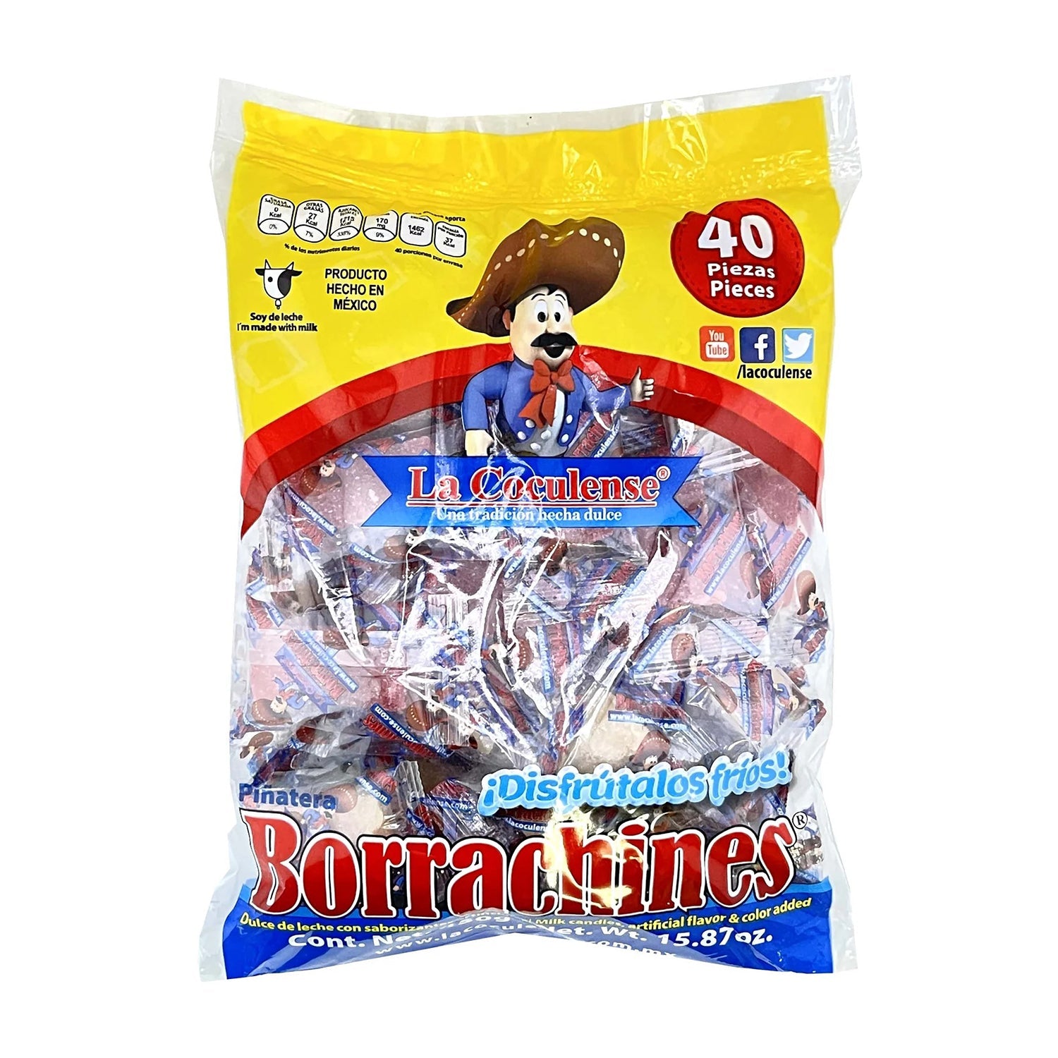 La Coculense Borrachines Pinatero - 40ct Party Confetti Bag for Festivals, Birthdays & Celebrations