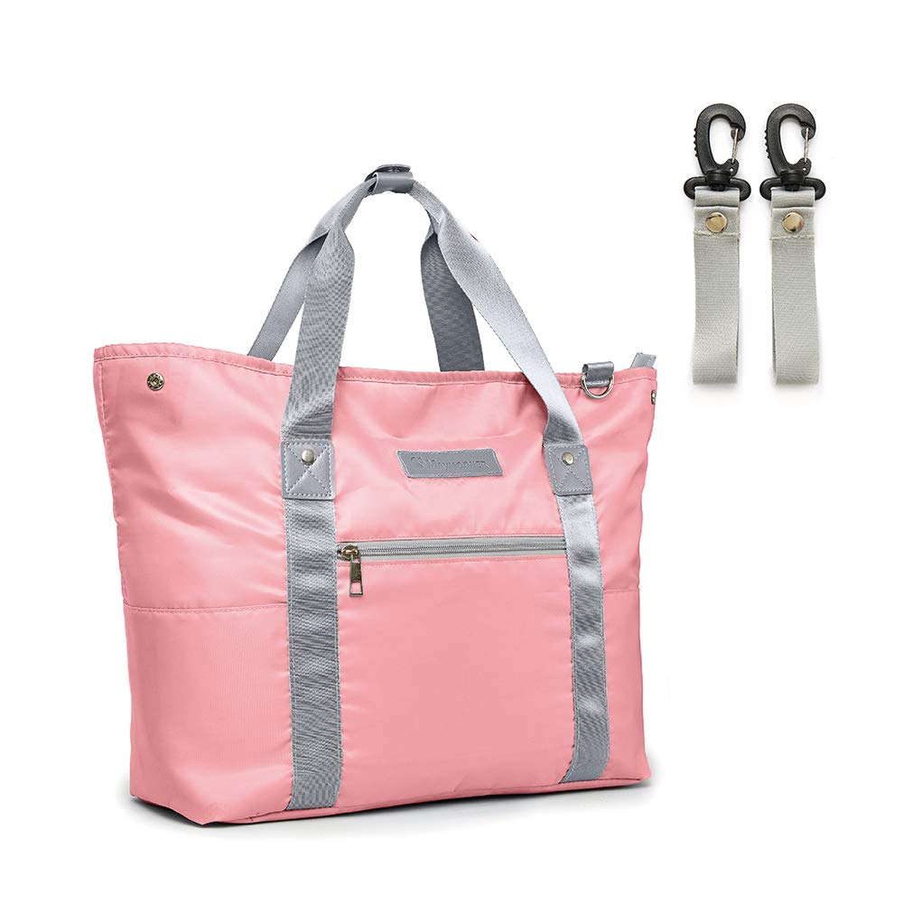 **Waterproof Baby Diaper Bag for Moms - Large Travel Tote with Multiple Pockets, Insulated Bottle Holder & Changing Pad | Perfect for Daycare, Outings & Travel**