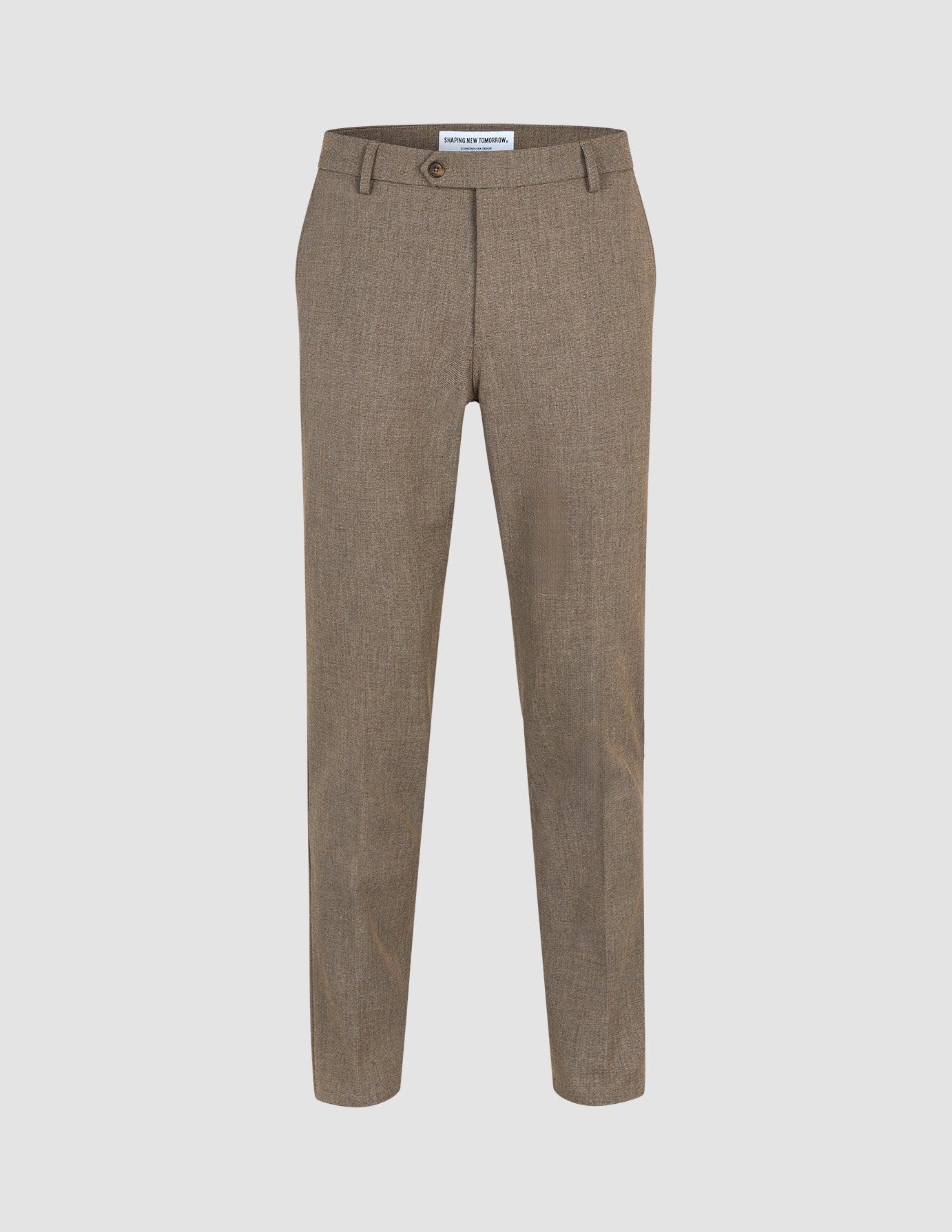 Premium Men's Dress Pants Slim Fit Almond Color - Perfect for Office, Business Meetings & Formal Occasions