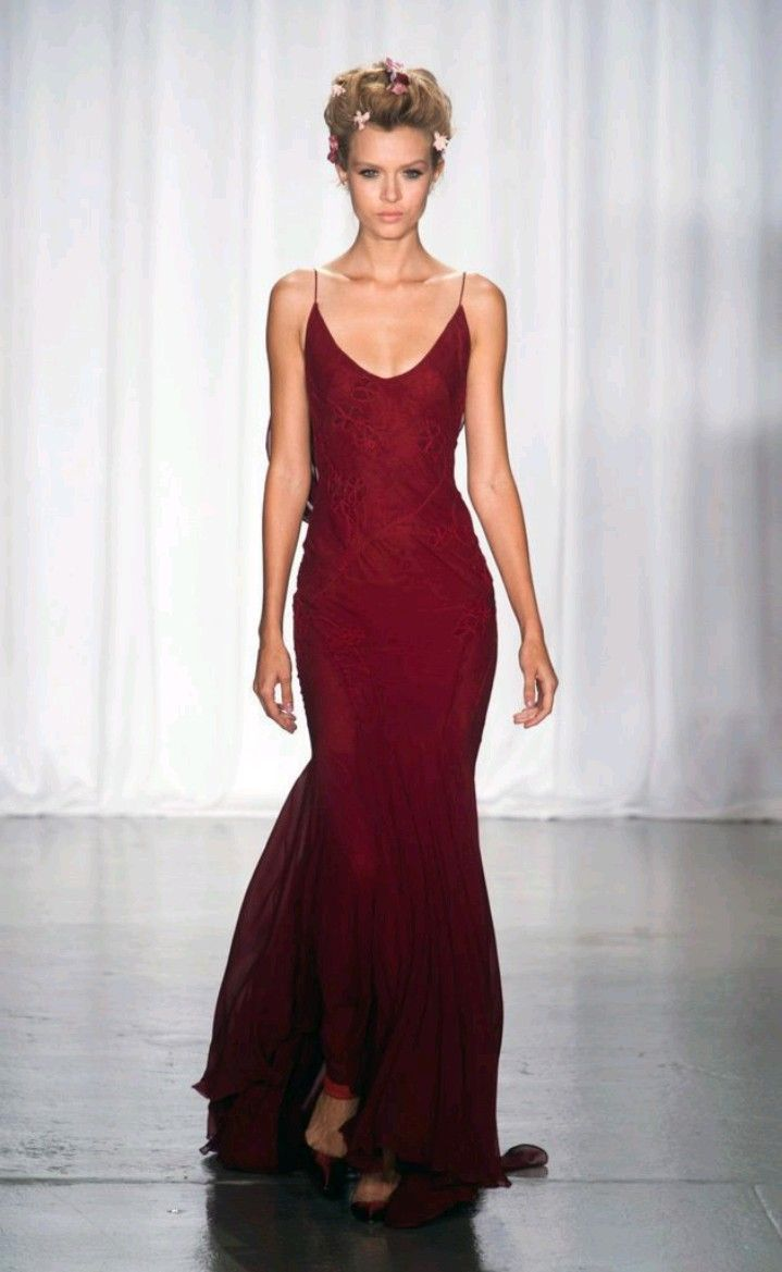 Elegant Burgundy Mermaid Long Prom Dresses with Spaghetti Straps - Formal Evening Gown J4893 for Homecoming, Wedding, and Special Occasions