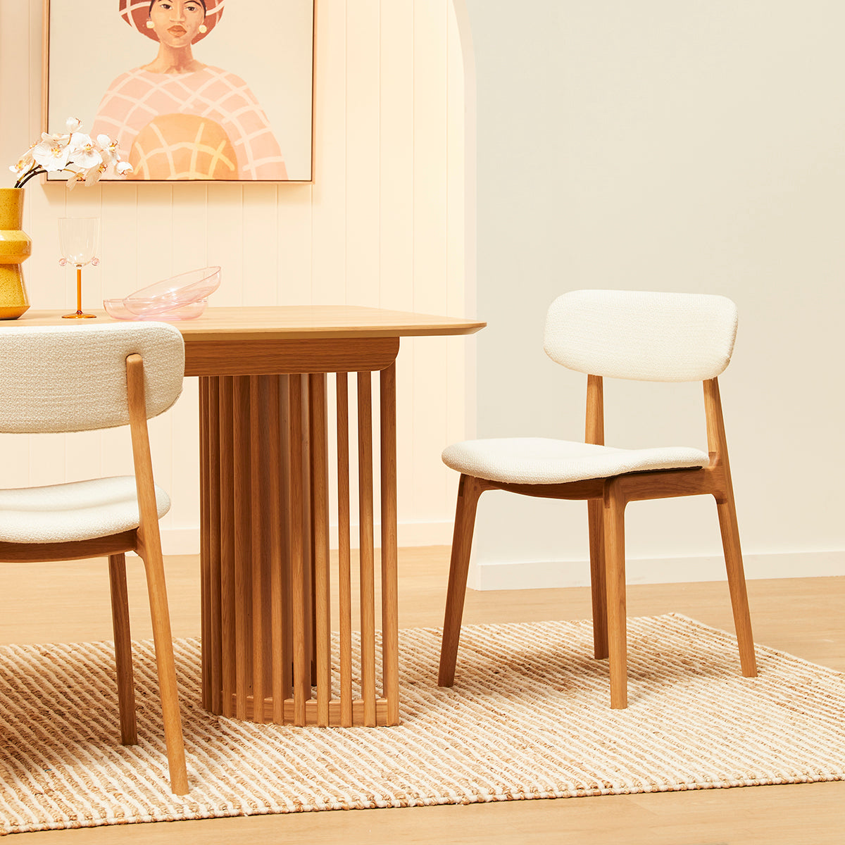 Premium Alaska Fabric Dining Chair - Comfortable & Stylish Upholstered Seat for Kitchen, Dining Room, or Breakfast Nook - Perfect for Family Gatherings & Dinner Parties