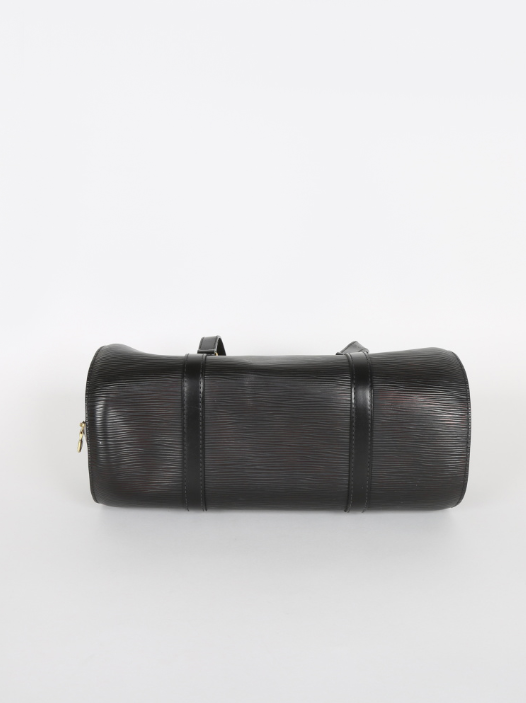 Authentic Louis Vuitton Soufflot Bag in Black Epi Leather - Luxury Designer Handbag for Women, Perfect for Work, Travel & Evening Events