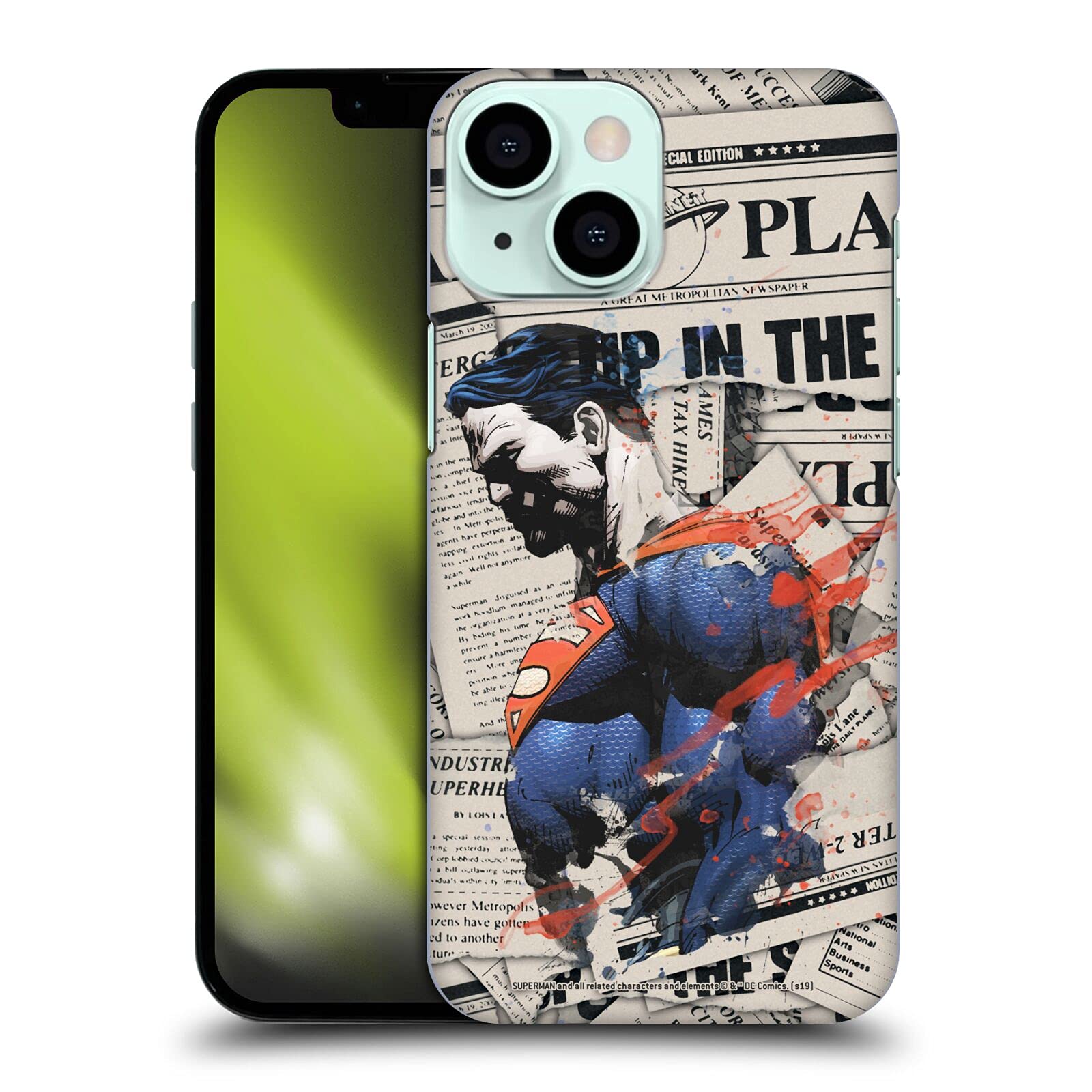 Superman iPhone 13 Mini Case - DC Comics 80th Anniversary Edition by Head Case Designs | Durable Hard Back Cover for Daily Use, Work & Travel