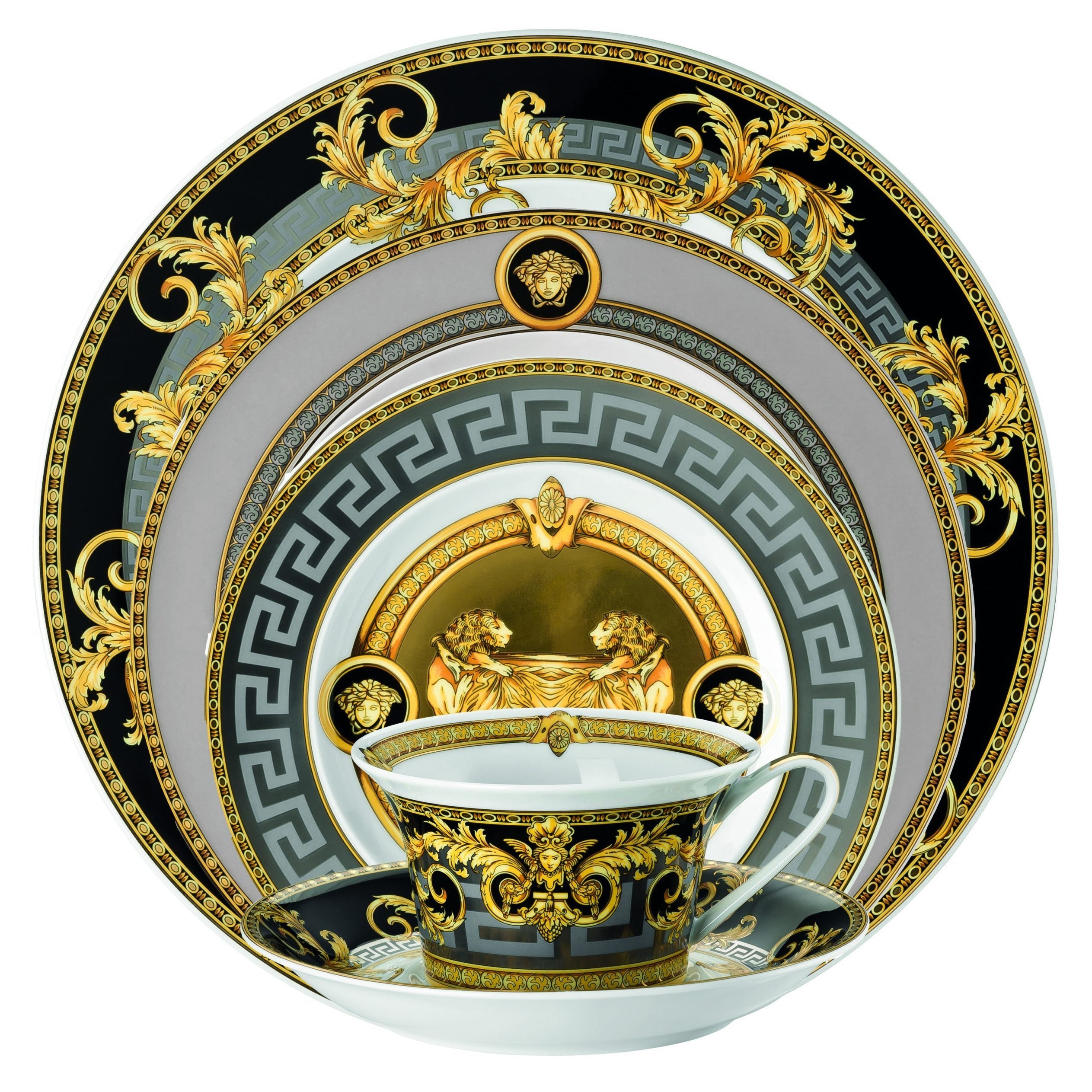 Prestige Gala 5-Piece Dinnerware Set - Elegant Tableware for Formal Dining, Dinner Parties & Special Occasions