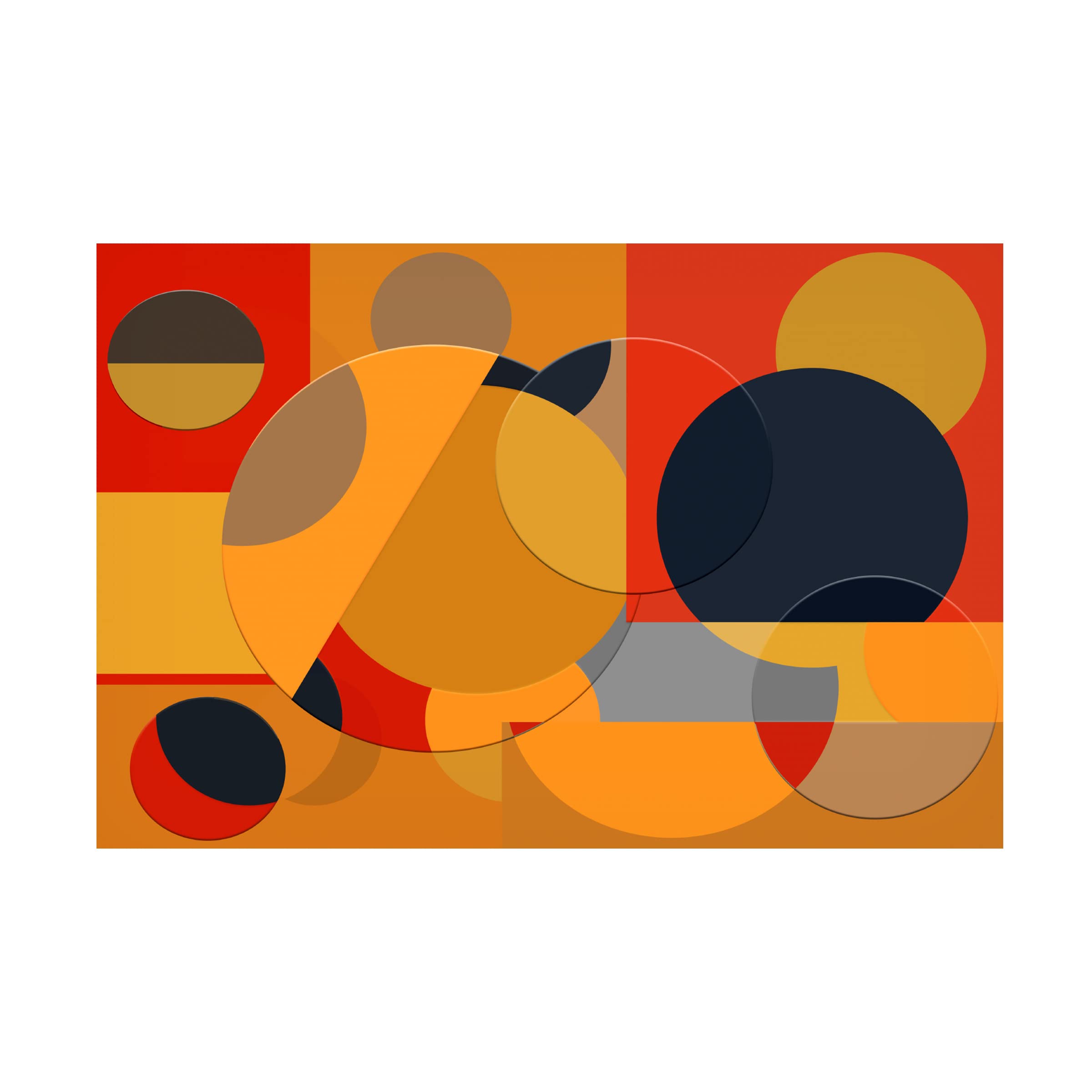 Trademark Fine Art 'Love Color Collage' Canvas Wall Art Print by Richard Homawoo - Modern Abstract Painting for Living Room, Bedroom & Office Decor
