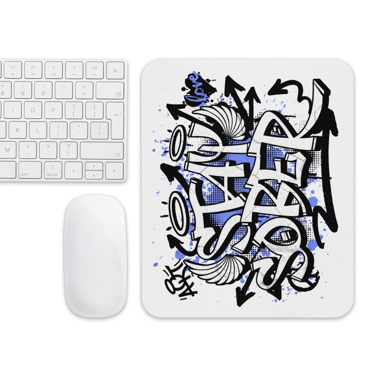 Stay Sober Graffiti Mouse Pad - Non-Slip Gaming & Office Desk Mat with Cool Street Art Design - Perfect for Gamers, Graphic Designers & Office Workers