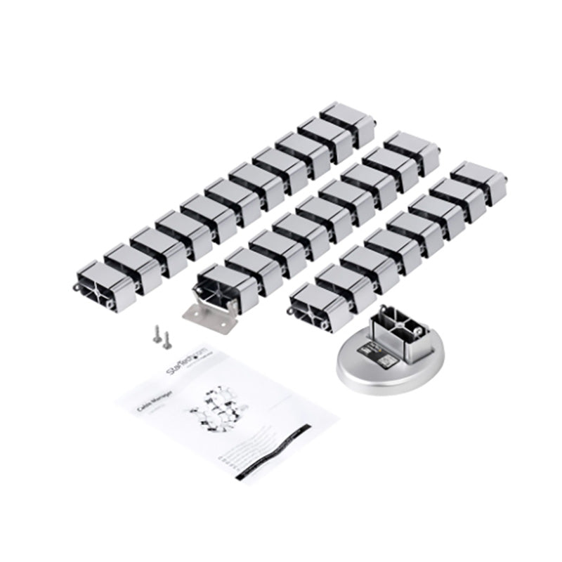 80cm or 120cm White Umbilical Cable Management Spine - Perfect for Desk Wire Organization & Home Office Setup