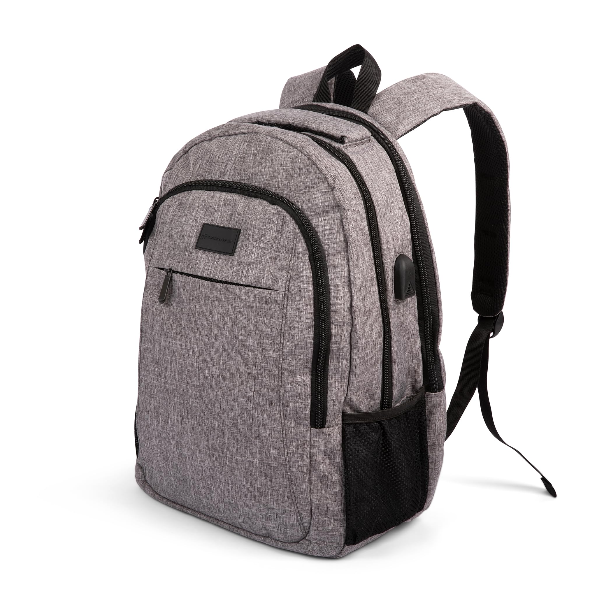 Premium Waterproof Anti-Theft Laptop Backpack with USB Charging Port - Fits 15.6 Inch Laptop, Travel & Business Backpack for Men & Women (Magellan Gray) - Perfect for Commuting, College & Business Trips