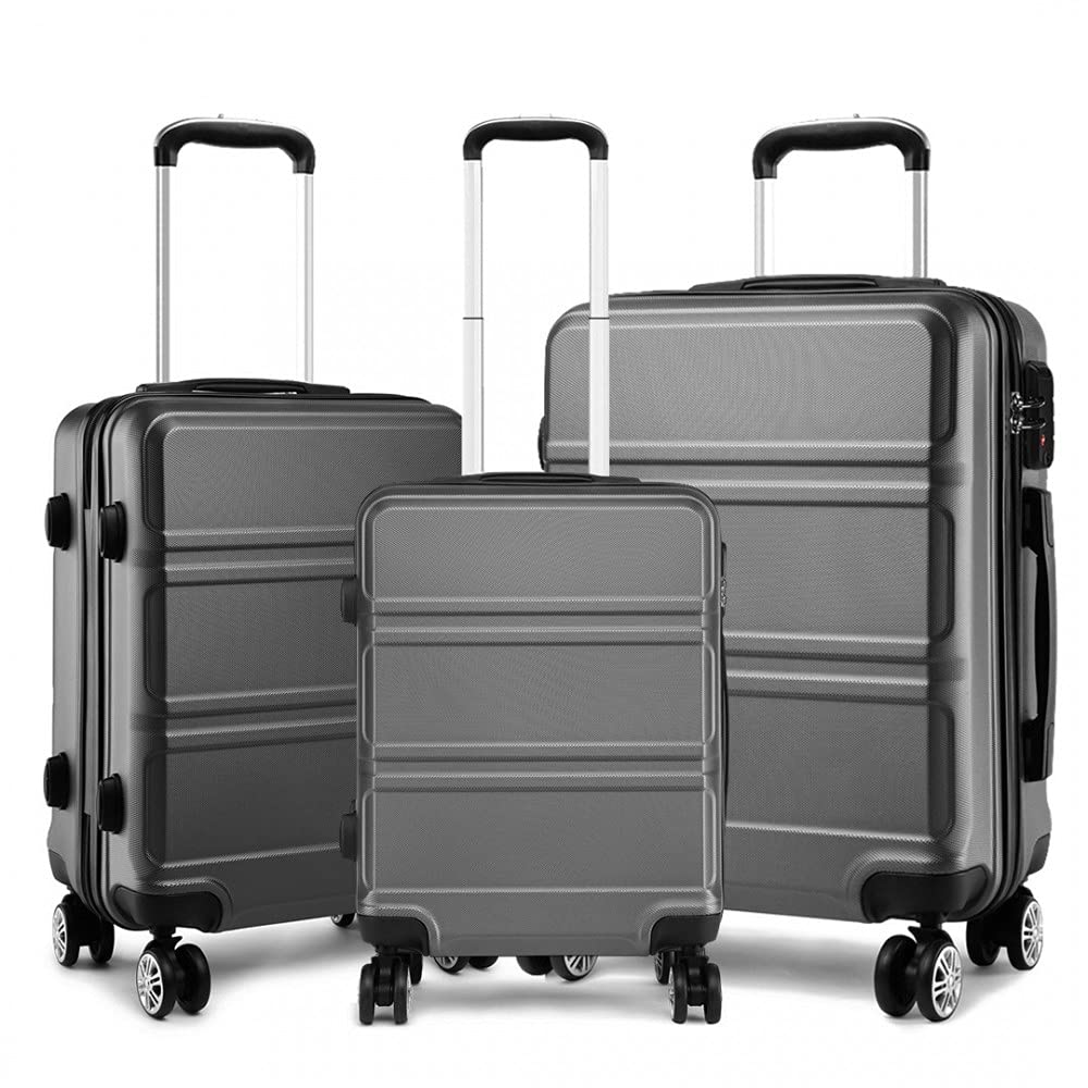 TSA Approved Lightweight ABS Spinner Luggage Set - 3-Piece (20