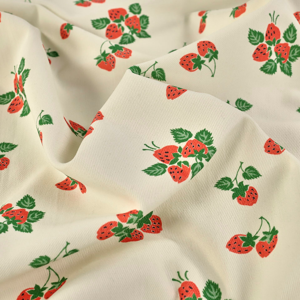 9oz Denim Fabric - Premium Strawberry Fayre Wash by Fabric Godmother | Perfect for DIY Jeans, Jackets & Home Decor Projects
