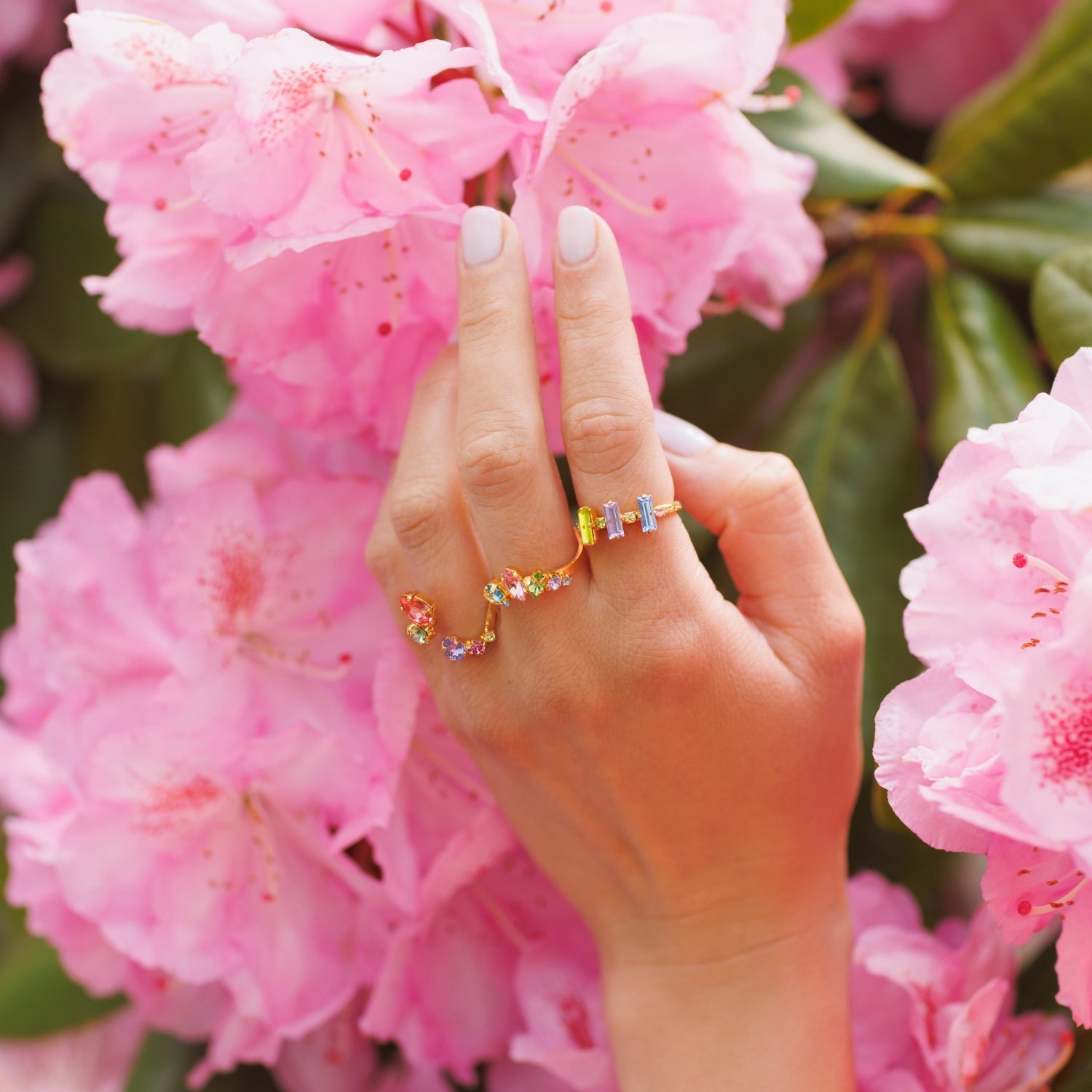 Dina Ring - Elegant Pastel Color Combination for Women | Perfect for Everyday Wear, Parties & Special Occasions