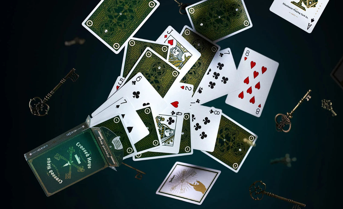 Crossed Keys Playing Cards 2nd Edition - Premium Deck for Poker, Magic Tricks & Card Games | Perfect for Game Nights & Collectors