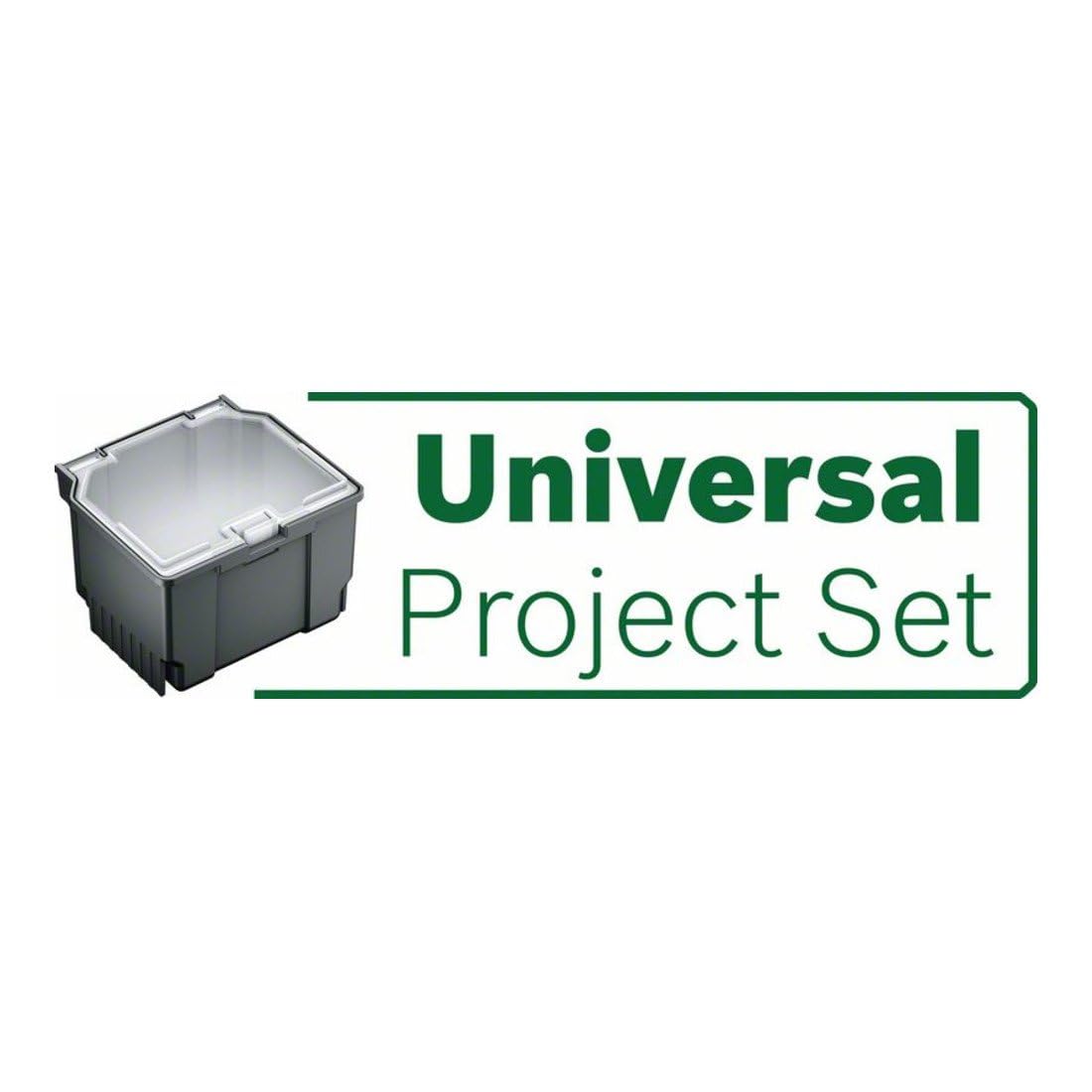 Bosch Universal Project Set 12 Pieces Mix & Match PMF 250 CES Small Accessory Box, Black – Perfect for DIY Home Improvement and Garden Maintenance