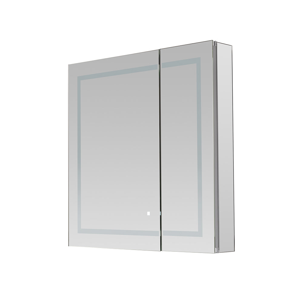 Aquadom Royale Basic Q 30x30 LED Lighted Bathroom Medicine Cabinet - Perfect for Modern Bathrooms & Vanities with Built-In Lighting