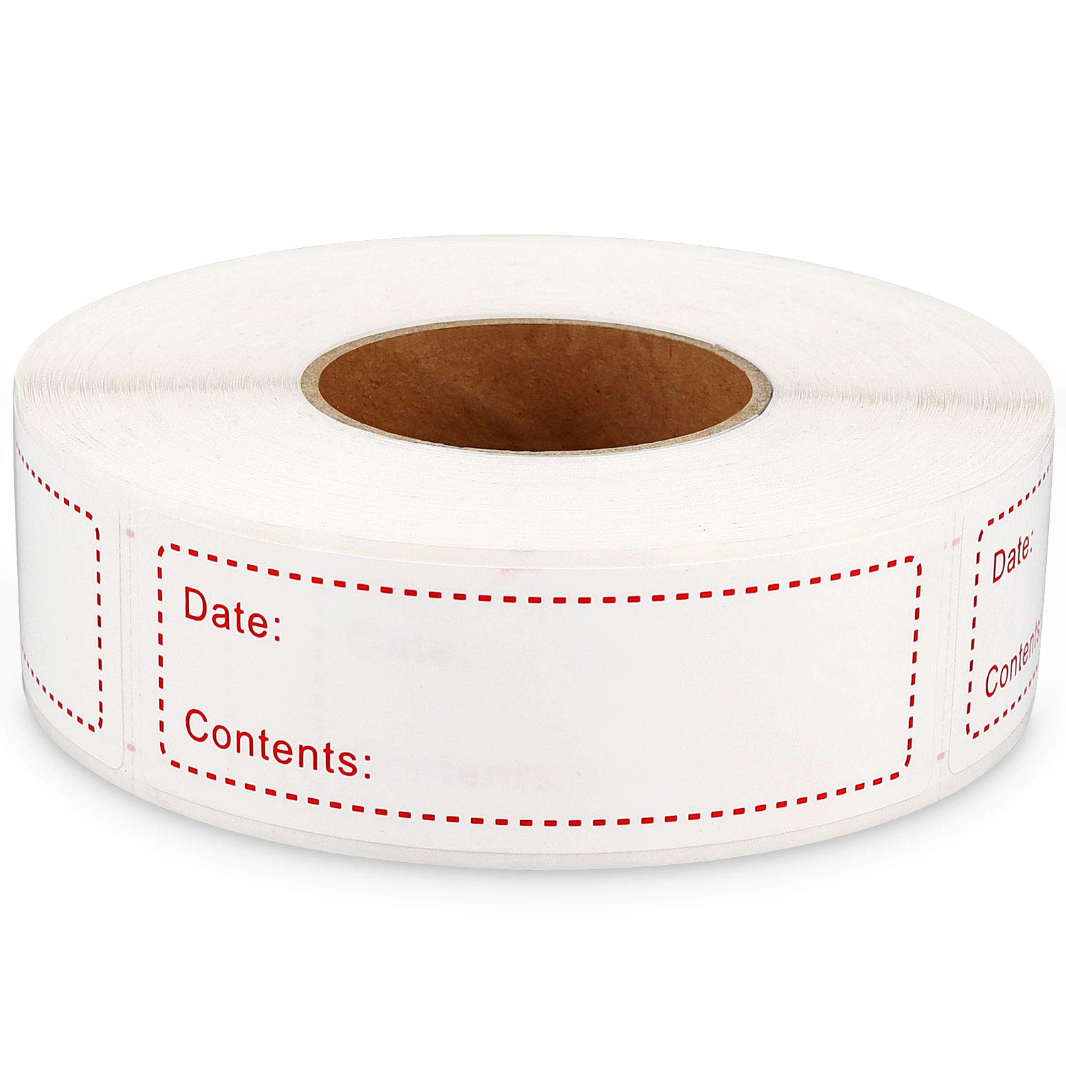 500pcs Removable Freezer Labels 1x3 Inch for Food Storage - Red Color, Perfect for Organizing Frozen Meals, Leftovers & Meal Prep Containers