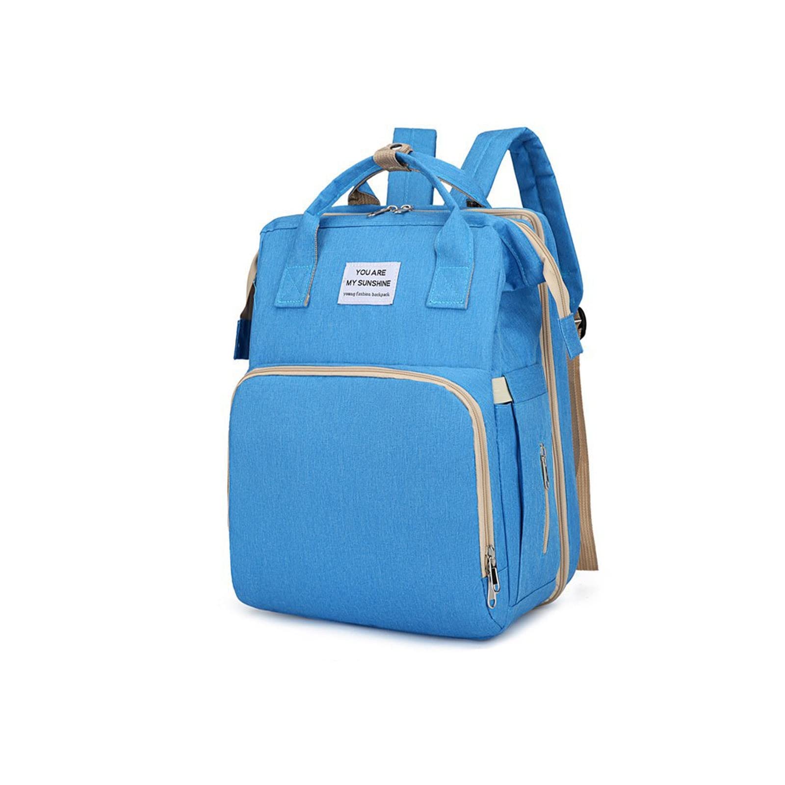 **Diaper Bag Backpack with Foldable Crib – Large Capacity Baby Travel Bag for New Moms | Portable & Comfortable for Outings, Travel, and Daily Use**