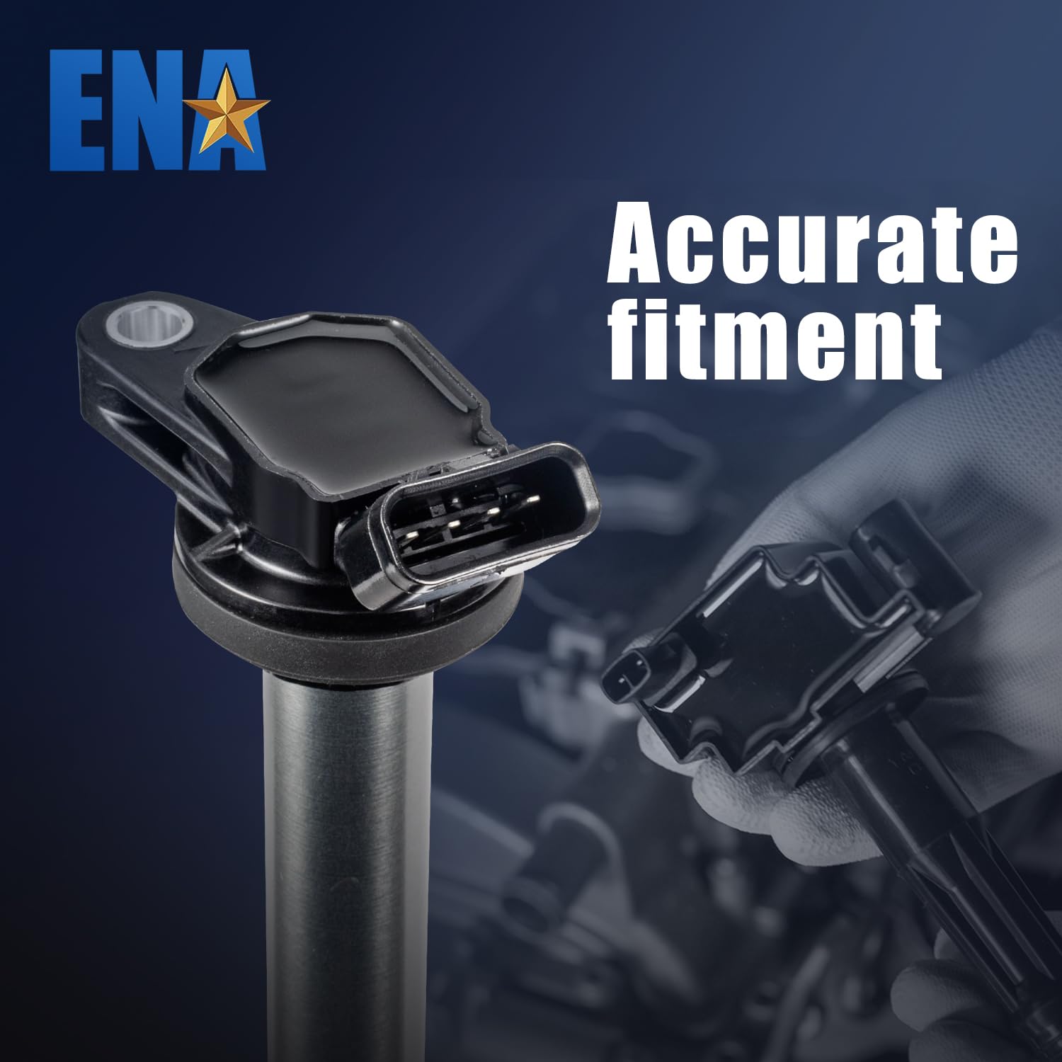 ENA Set of 4 Ignition Coil Packs - Compatible with Toyota Corolla/Prius V/Matrix/CT200H/Scion XD 2009-2020, 1.8L/2.0L/2.4L Engines - Replaces UF596 UF619 - Perfect for Engine Tune-Up & Performance Enhancement