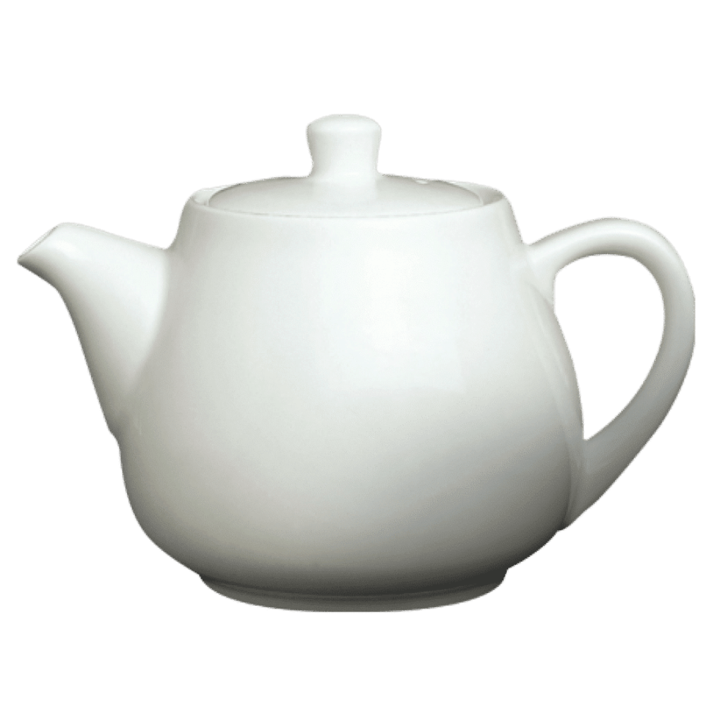 Premium Cameo Dynasty 25 Oz Coffee and Tea Pot - Elegant Porcelain Teapot with Stainless Steel Infuser - Perfect for Home, Office, or Gift Giving
