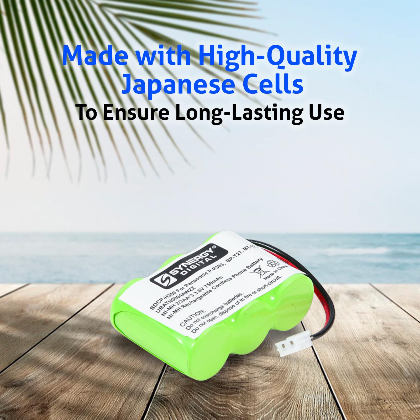 Synergy Digital Cordless Phone Batteries (3-Pack) - Ni-MH 3.6V 750mAh High Capacity Replacement for E5814 & 100+ Cordless Phones - Perfect for Home, Office, and Long-Lasting Wireless Communication