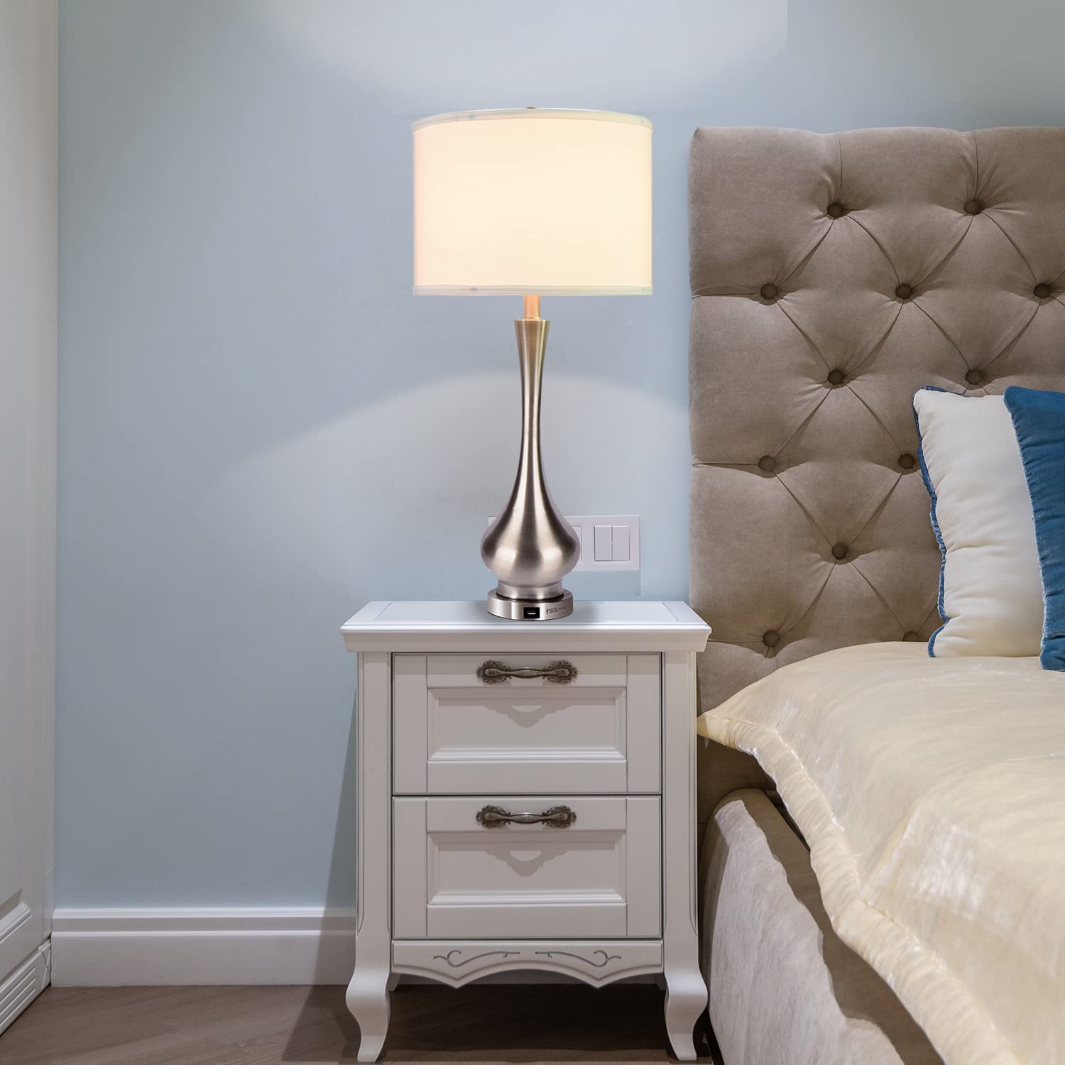 Dimmable Touch Table Lamp with USB Port - 30