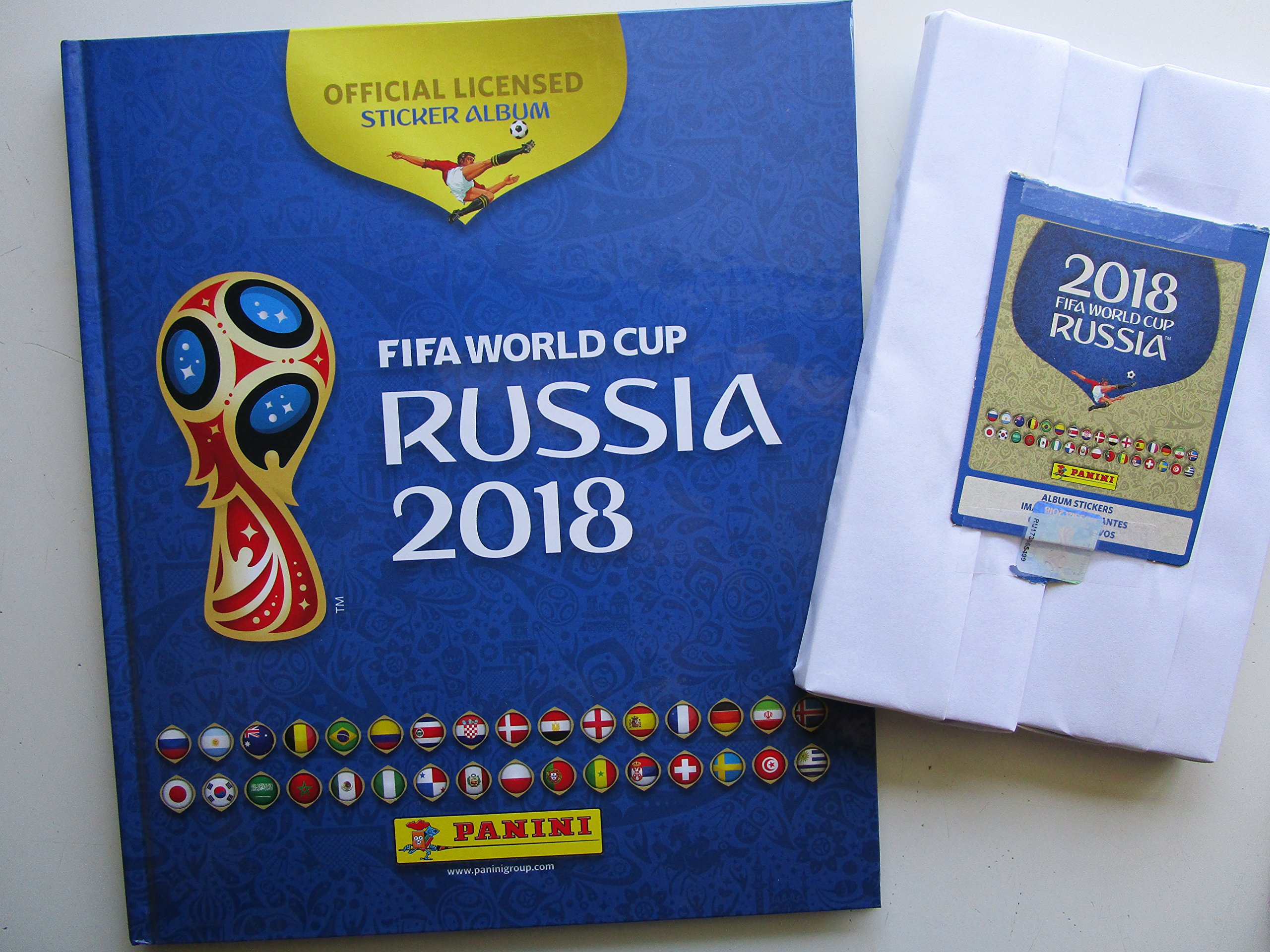 Hard Cover Book & Complete Collection Panini 2018 Russia World Cup 682 Stickers FIFA USA Edition - Perfect for Soccer Fans, Collectors, and Gift Giving