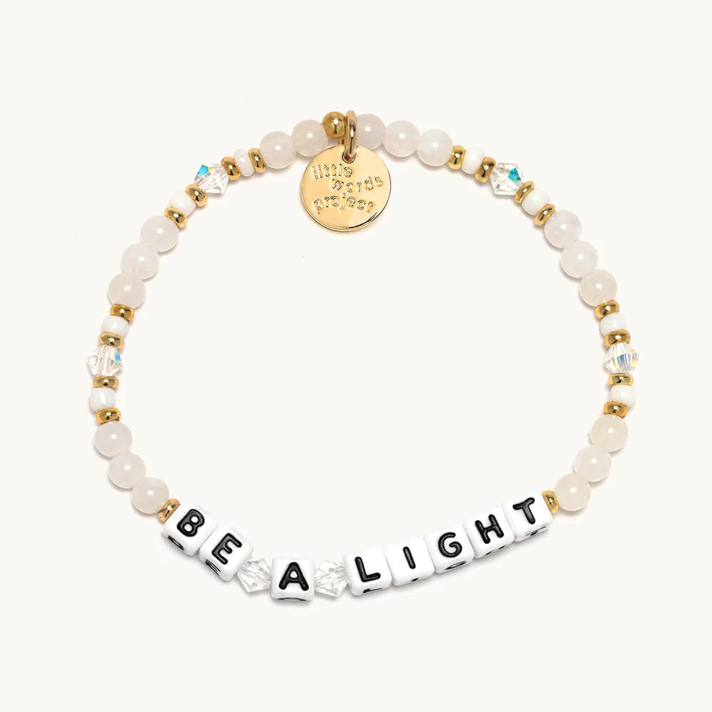 Be A Light Bracelet - Inspirational Motivational Bracelet for Women & Men - Positive Message Jewelry Gift for Daily Encouragement & Self Love - Perfect for Work, Yoga, Meditation & Everyday Wear