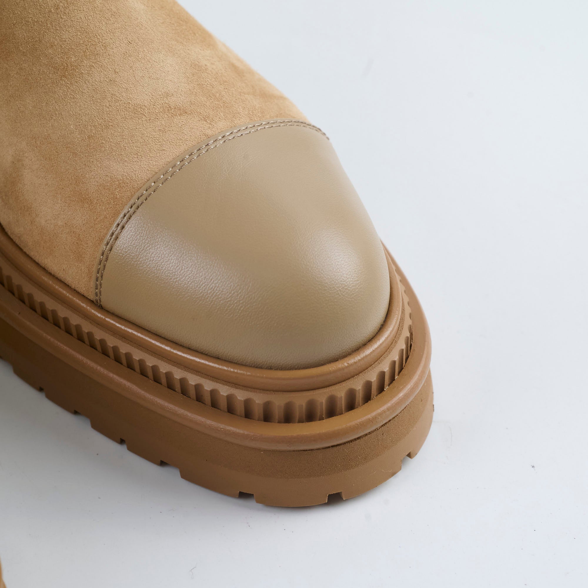 Chanel Light Brown Suede Boots Women's Size 36 | Luxury Fashion Booties for Fall & Winter Outfits