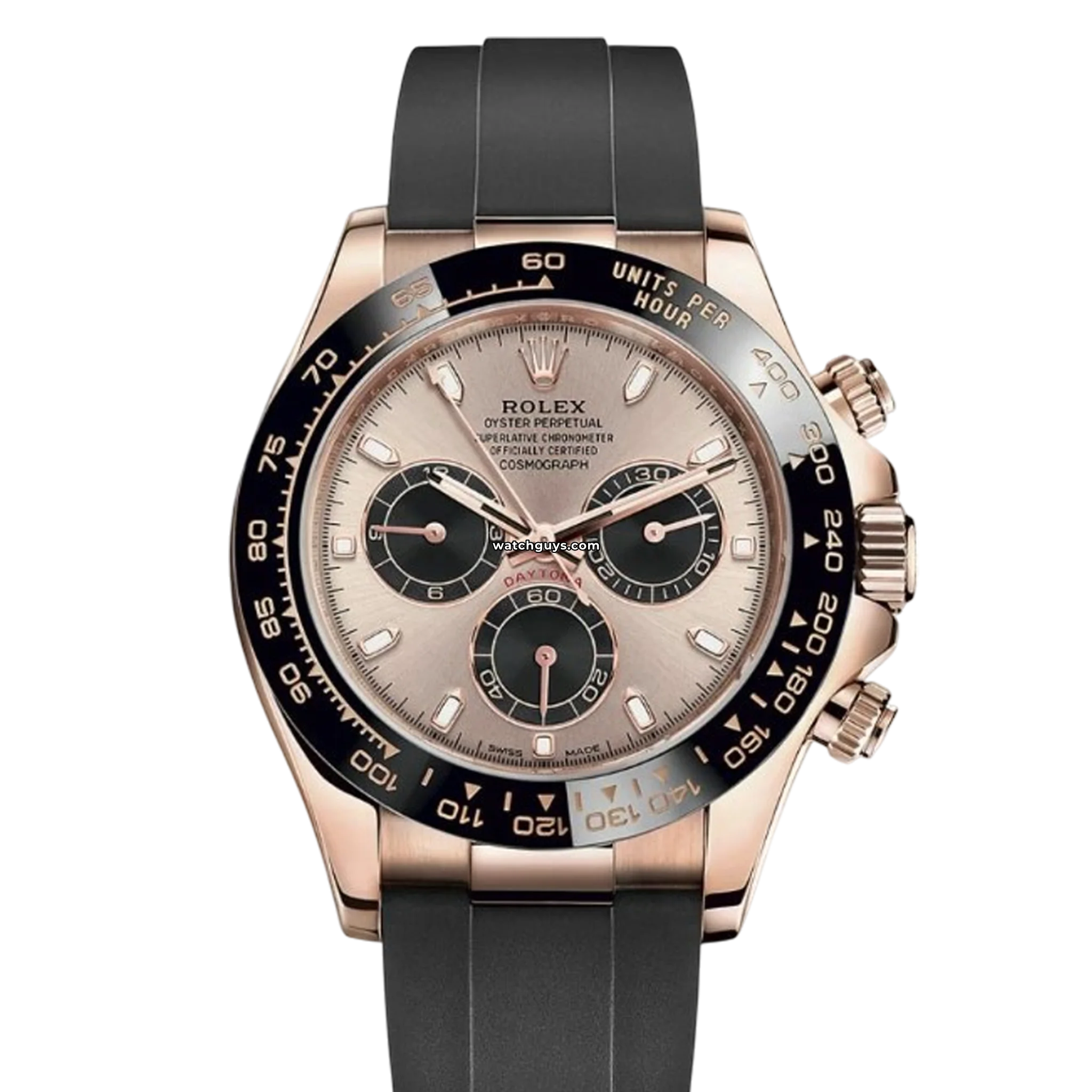 Rolex Daytona 116515LN Sundust Index Oysterflex Men's Watch - Luxury Automatic Chronograph for Business, Formal & Special Occasions