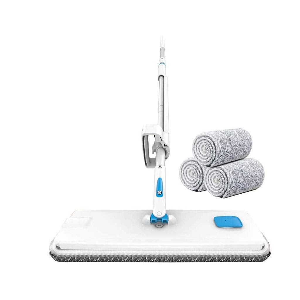 STRAW Spray Mop - Self-Wringing Microfiber Floor Mop with 3 Reusable Pads | 360° Swivel for Wet & Dry Cleaning | Perfect for Hardwood, Tile & Laminate Floors | Ideal for Kitchen, Bathroom & Pet Areas