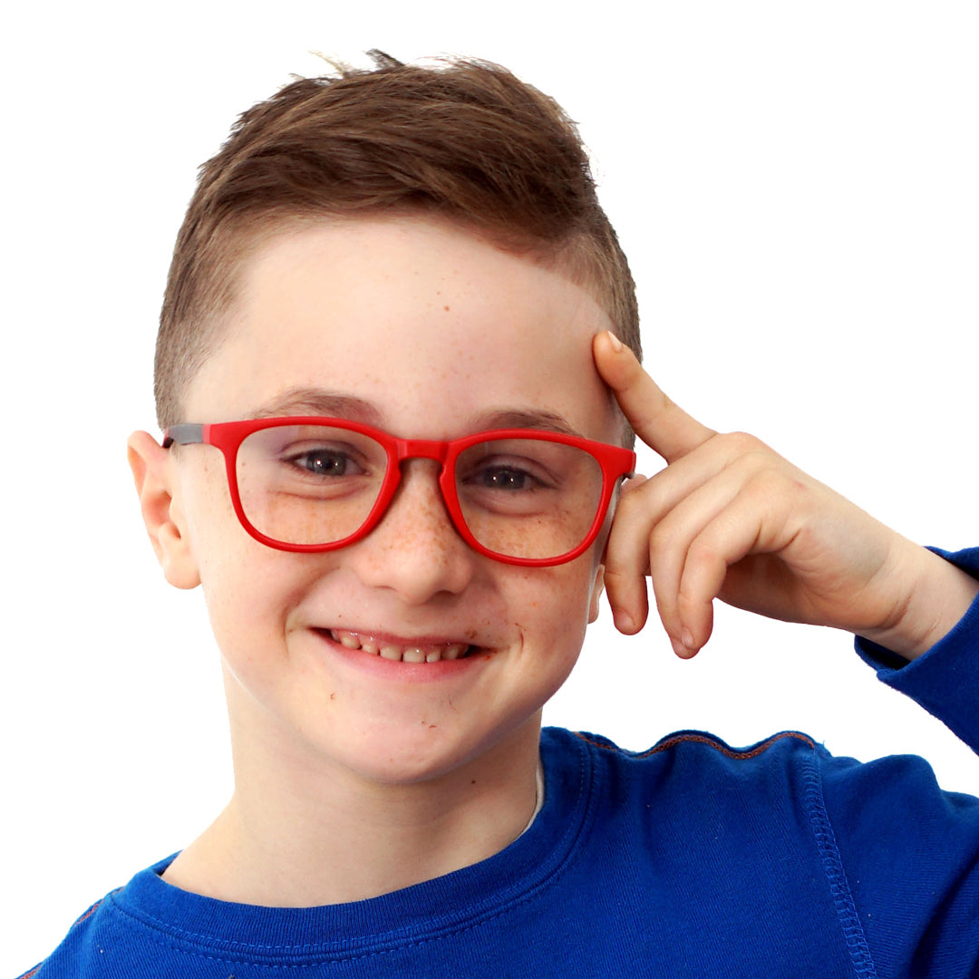 Dexter Prescription Red Glasses - Stylish & Comfortable Eyewear for Reading, Computer Use & Driving | UV Protection & Blue Light Blocking