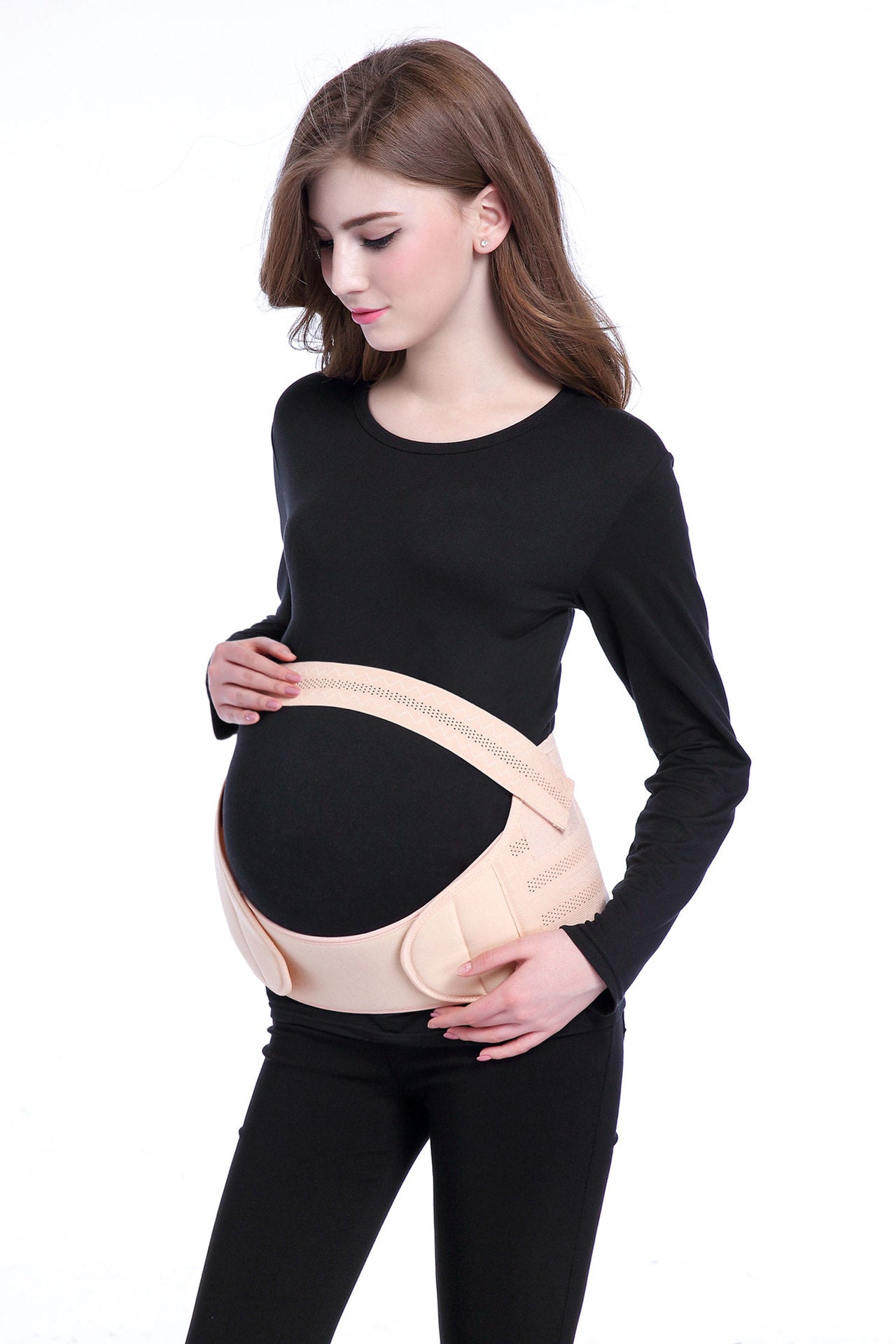 Maternity Adjustable Belly Support Belt for Pregnant Women - Comfortable Pregnancy Waistband for Back Pain Relief, Postpartum Recovery & Daily Wear