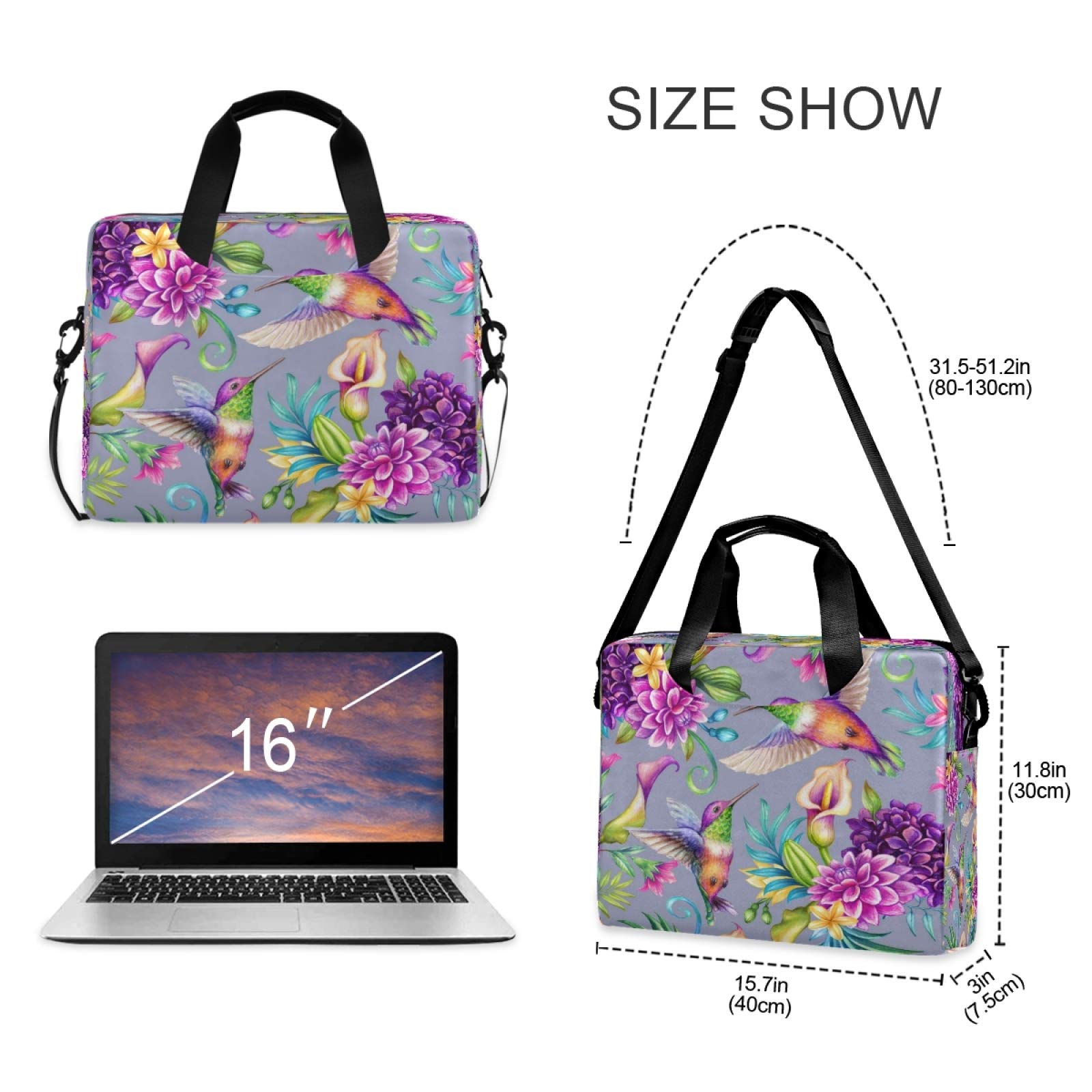 Stylish Waterproof Laptop Bag for 13-15.6 Inch Notebooks - Durable Laptop Sleeve & Computer Carrying Case with Multiple Pockets - Perfect for Work, School, Travel & Daily Commute