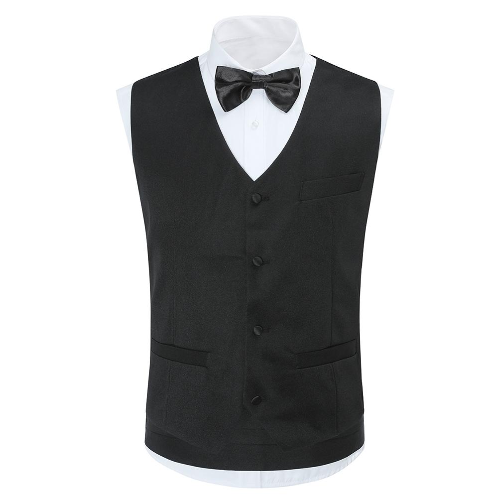 Black Swallowtail 3-Piece Slim Fit Dinner Suit for Men | Formal Evening Wear | Wedding, Gala & Special Occasion Attire