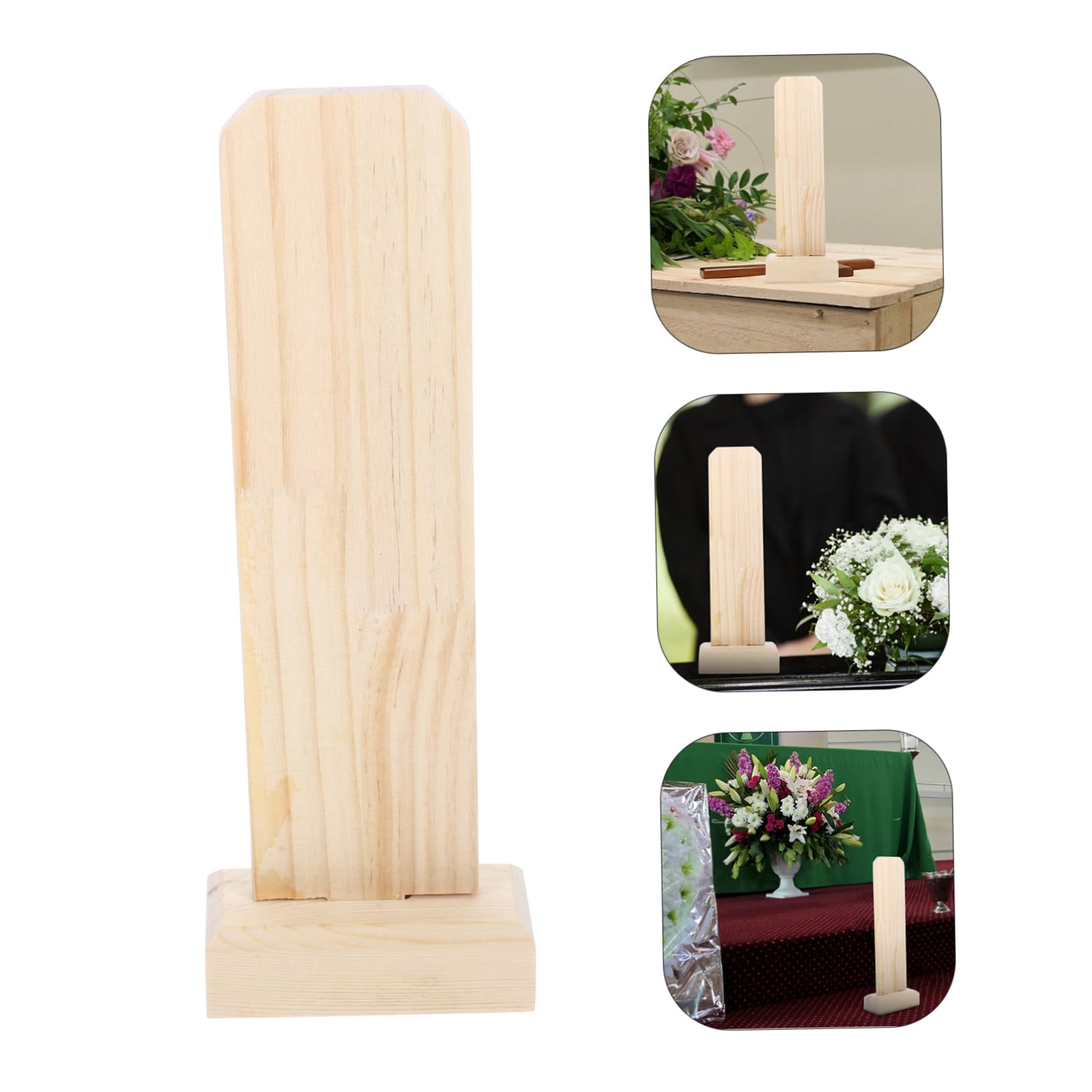 VILLFUL Original Wooden Memorial Tablet for Temple Worship - Lightweight & Portable Ancestral Offering Board - Perfect for Home Altars, Buddhist Ceremonies & Memorial Services