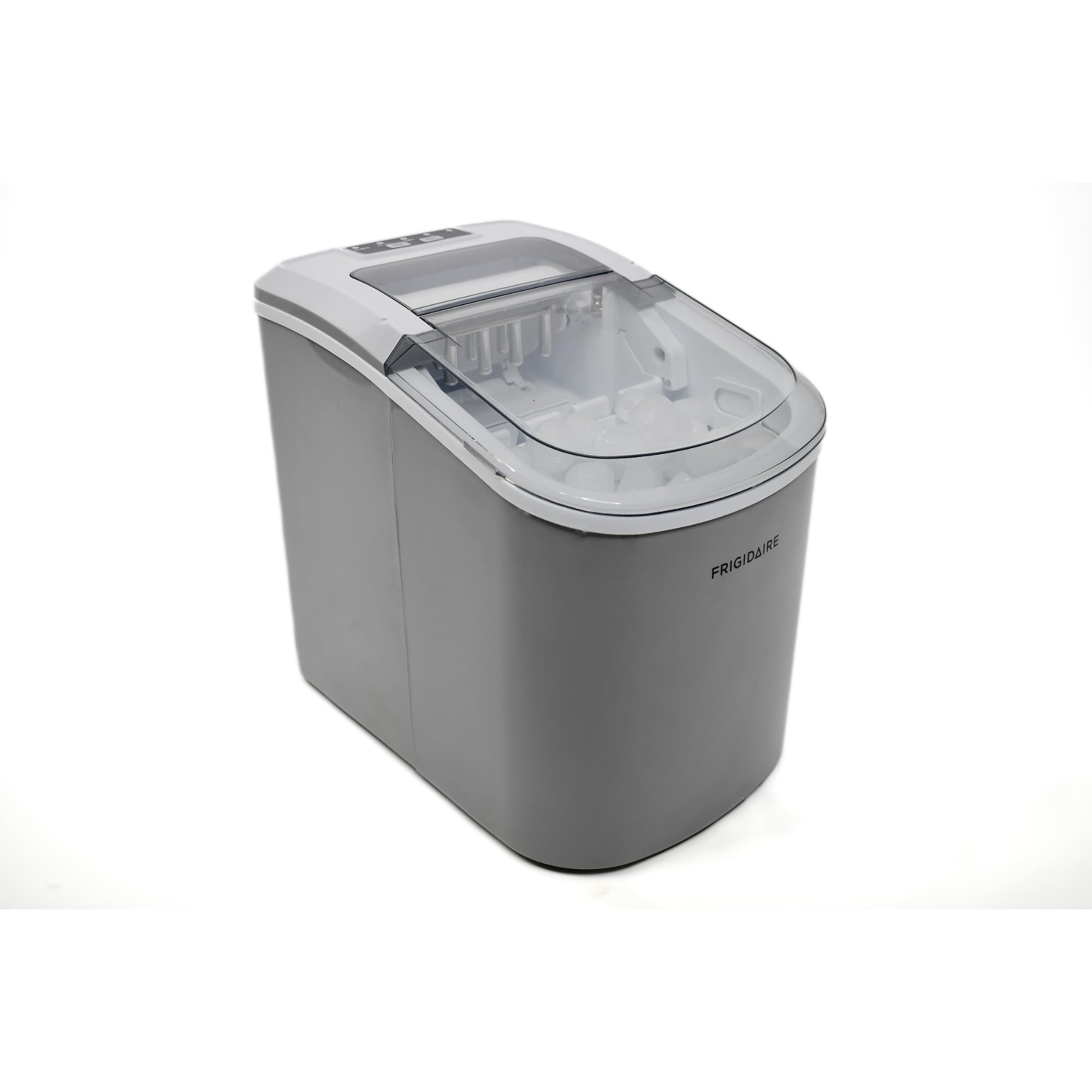 Frigidaire EFIC118-SILVER-KL Portable Countertop Ice Maker Machine - 26 lbs Daily Output, Silver - Perfect for Home, Office, RV, and Parties