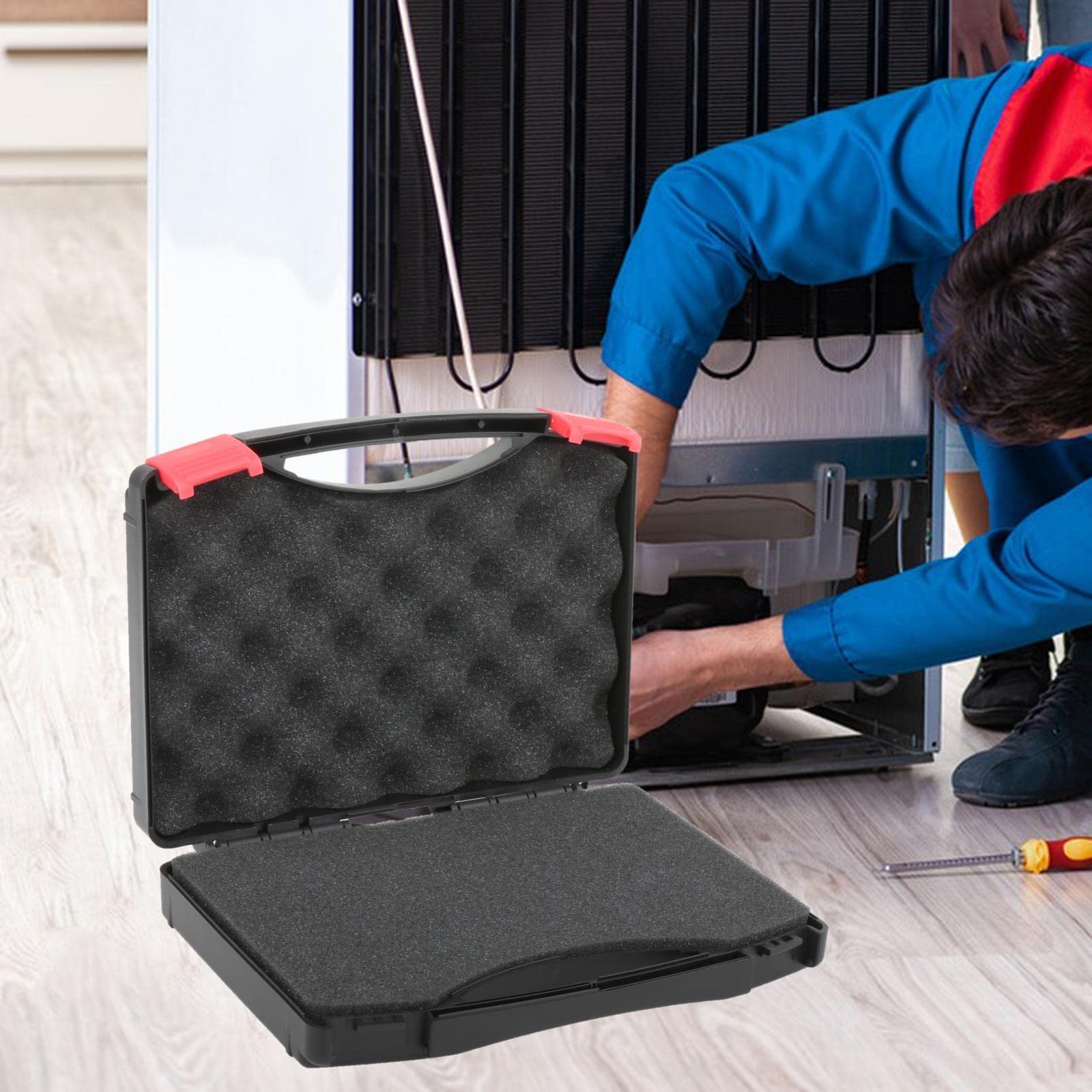 Fonowx Sponge Protect Multifunctional Tool Box - Waterproof Foam Organizer for DIY, Durable & Shockproof - Empty Storage Case (230mm x 180mm x 45mm) - Perfect for Workshop, Garage, and Tool Organization