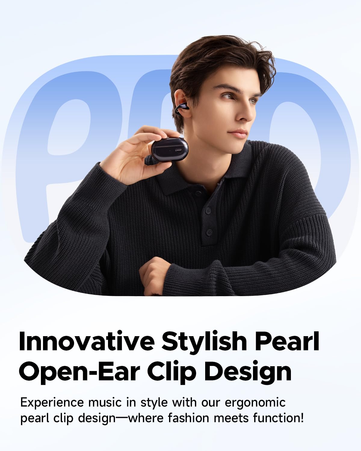 SoundPEATS PearlClip Pro & Breezy Wireless Earbuds with Bluetooth 5.3, IPX5 Waterproof, 30H Playtime - Perfect for Running, Gym Workouts & Commuting