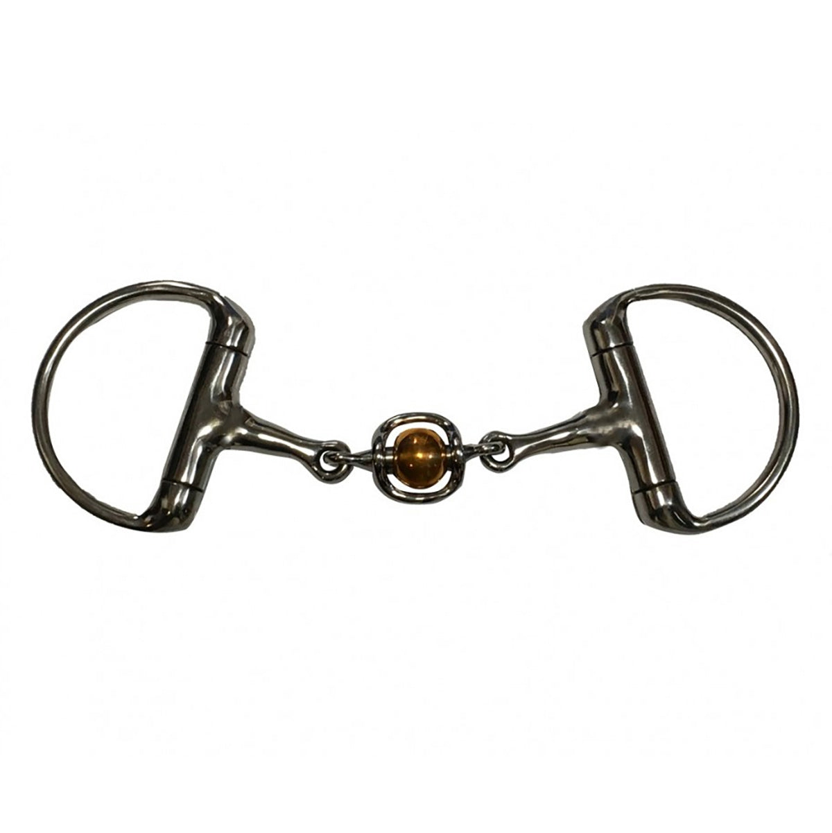 Jump'in French Link Eggbutt Bit with Copper Roller - Comfortable Horse Training Bit for Dressage & Western Riding - Perfect for Show & Trail Riding