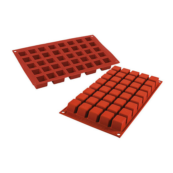 Premium Silicone Cube Mold for Baking & Candy Making - SILIKOMART SF263 - Reusable Food-Grade Silicone Ice Cube Tray for Chocolate, Jello, Soap & DIY Crafts | Perfect for Home Baking, Party Treats & Gift Making