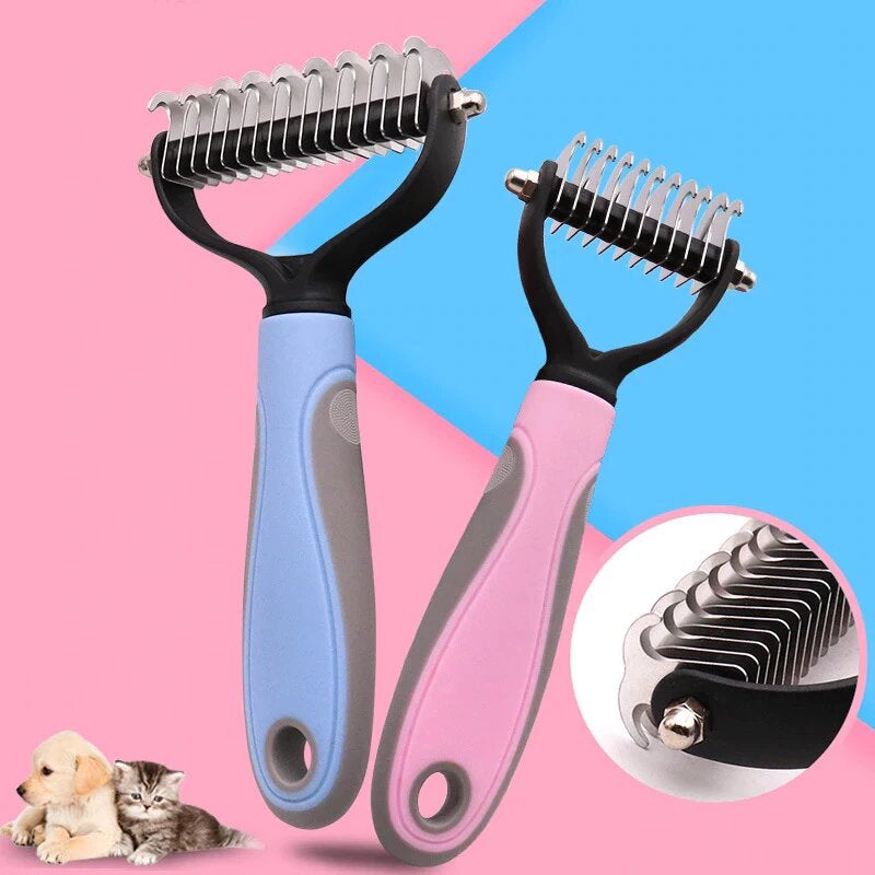 Professional Dog Grooming Tool - Safe Pet Fur Knot Cutter for Matted Hair Removal | Perfect for Home Grooming, Pet Salons & Travel Use