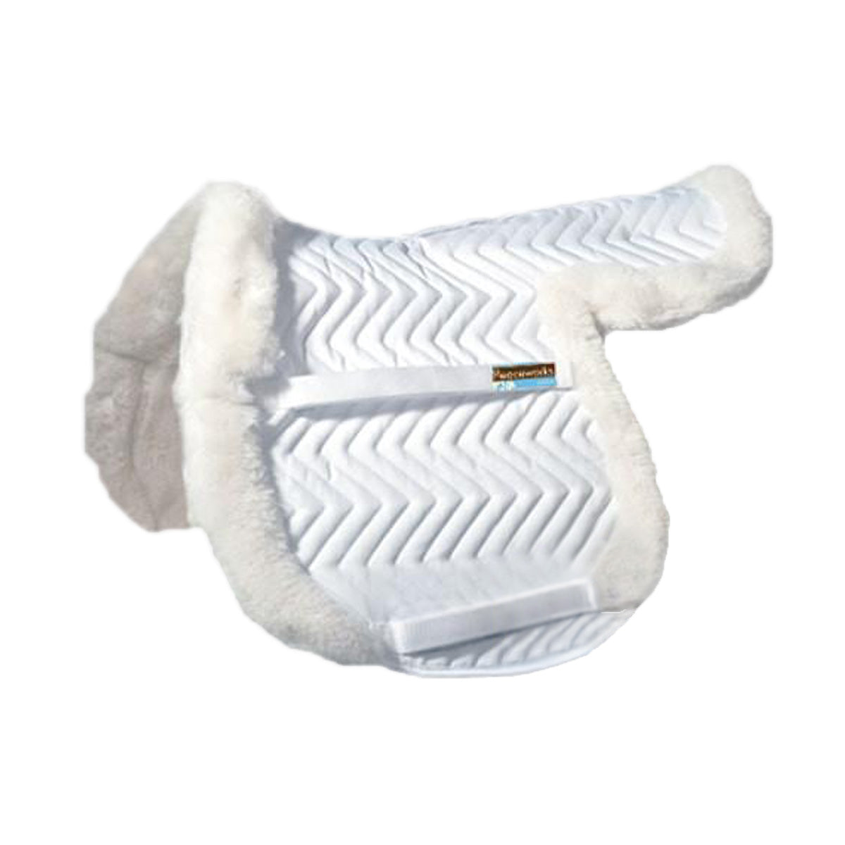 Fleeceworks Therawool Show Hunter Saddle Pad with Partial Trim & Perfect Balance Technology - Breathable & Comfortable for Equestrian Riding & Horse Shows