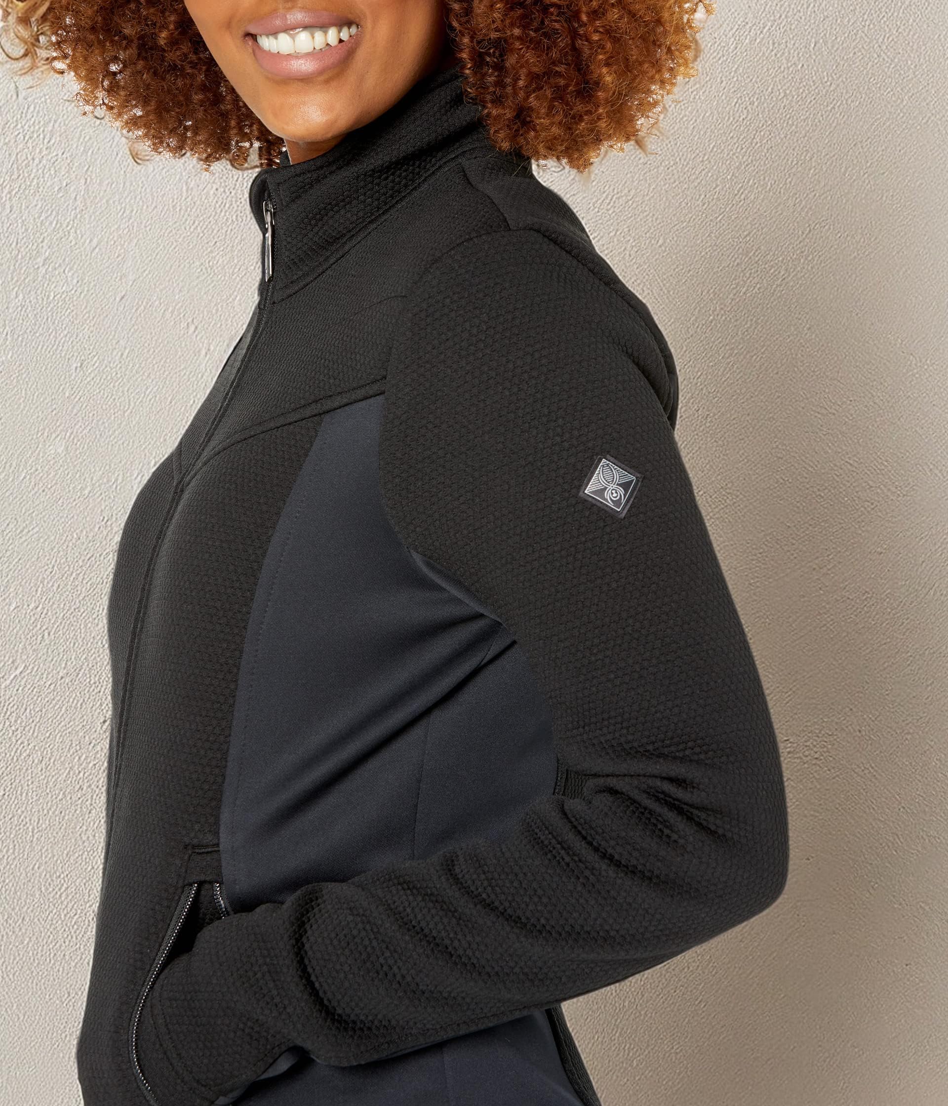 Spyder Women's Encore Full Zip Sweater Jacket - Warm Fleece Pullover for Skiing, Hiking & Outdoor Activities