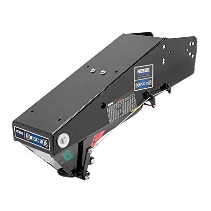 Reese Goosebox Coupler & Hitch Lock with Cobra-Sidewinder Puck Lock - Secure 5th Wheel Trailer Connection for RV Camping & Towing
