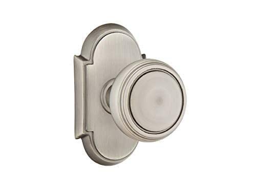 Emtek Privacy Set - Style 8 Rosette with Norwich Knob in Oil Rubbed Bronze (US10B) | Premium Door Hardware for Bedrooms & Bathrooms