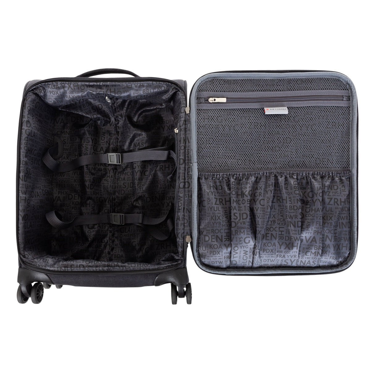 Air Canada Indigo Lite Carry On Spinner Luggage - Lightweight Expandable Suitcase for Travel, Business Trips & Weekend Getaways | TSA Approved & Durable Design